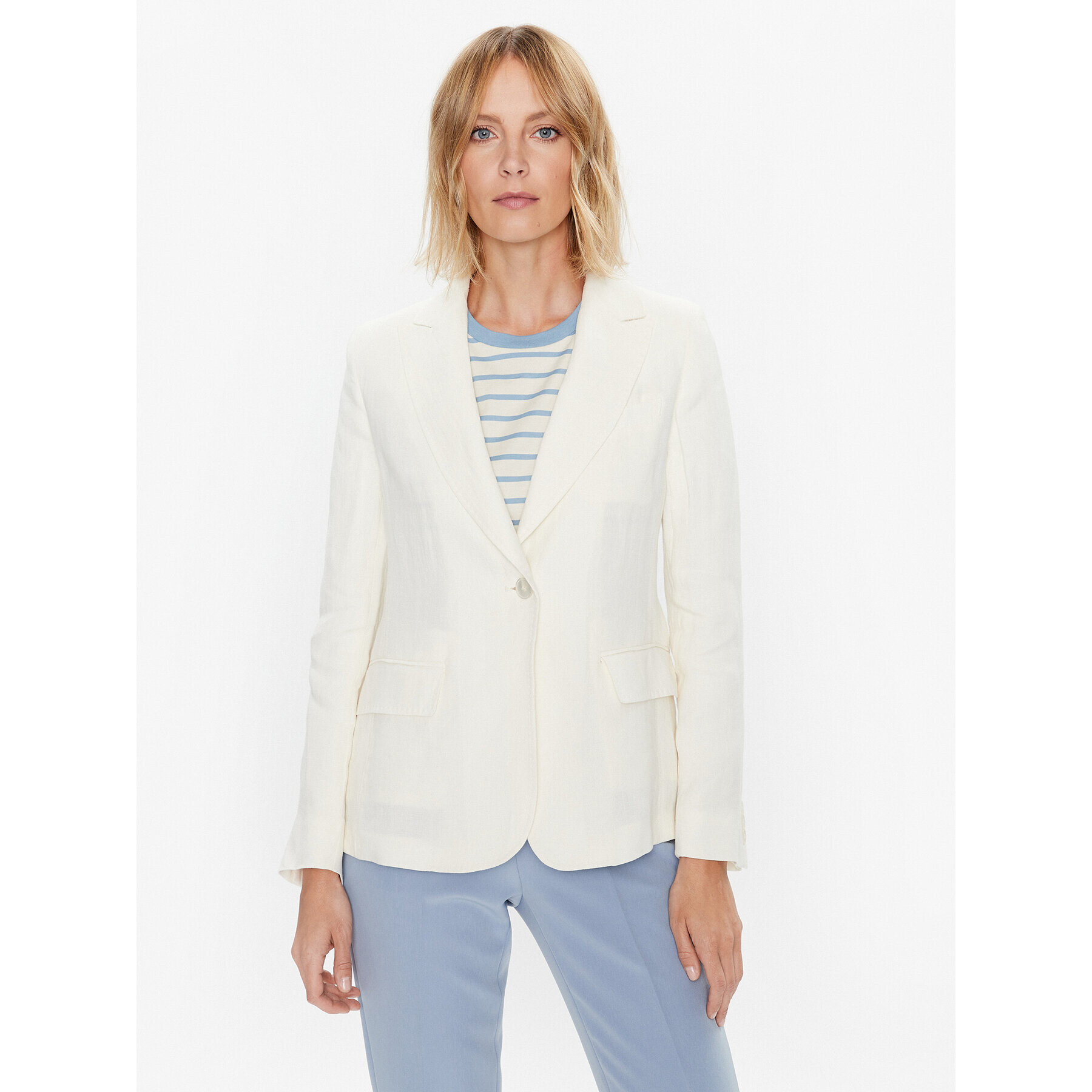 Weekend Max Mara Sacou Nalut 2350410431 Écru Regular Fit - Pled.ro