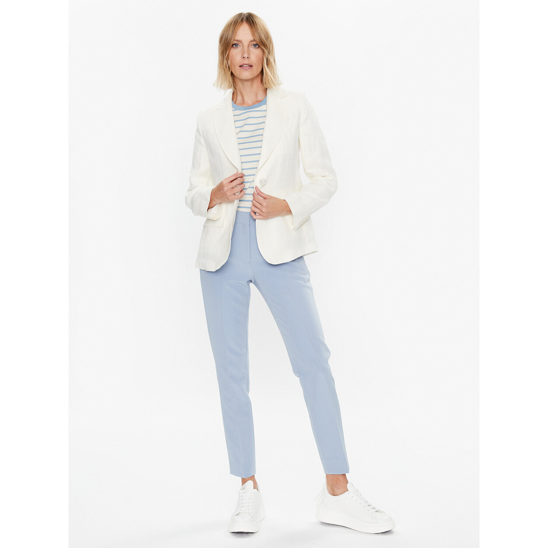 Weekend Max Mara Sacou Nalut 2350410431 Écru Regular Fit - Pled.ro