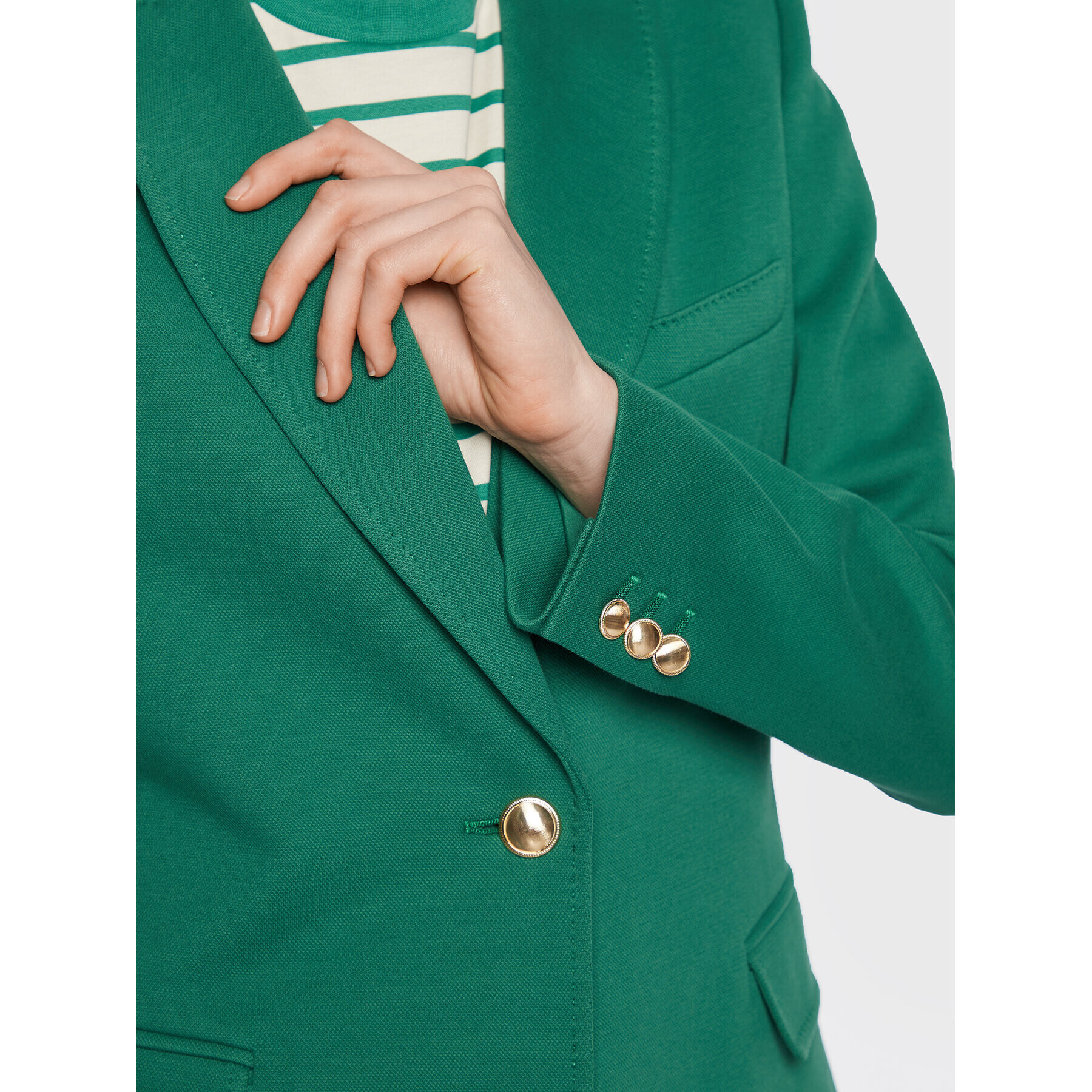 Weekend Max Mara Blazer Ravenna 23591103 Verde Regular Fit - Pled.ro