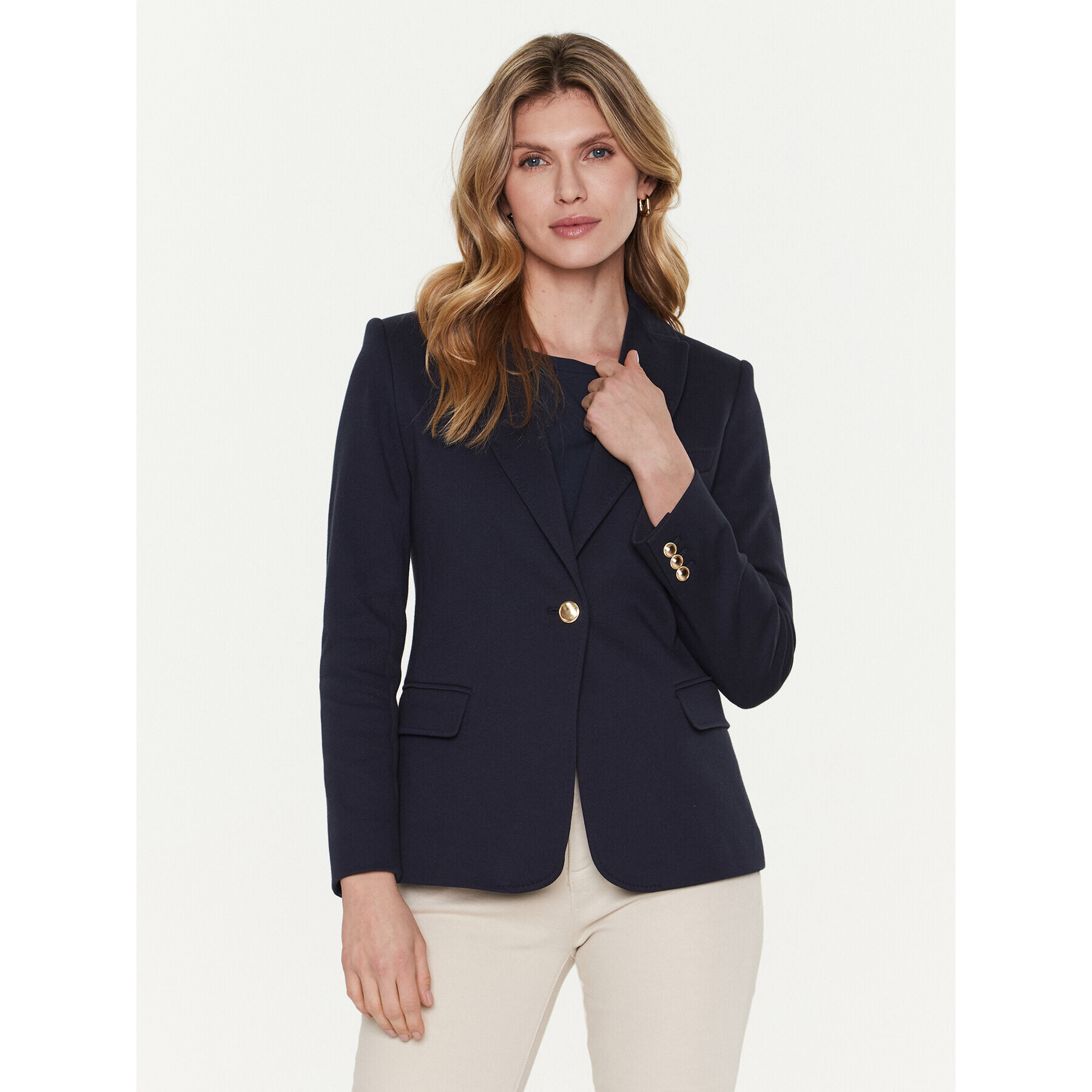 Weekend Max Mara Sacou Ravenna 2359110337 Bleumarin Regular Fit - Pled.ro