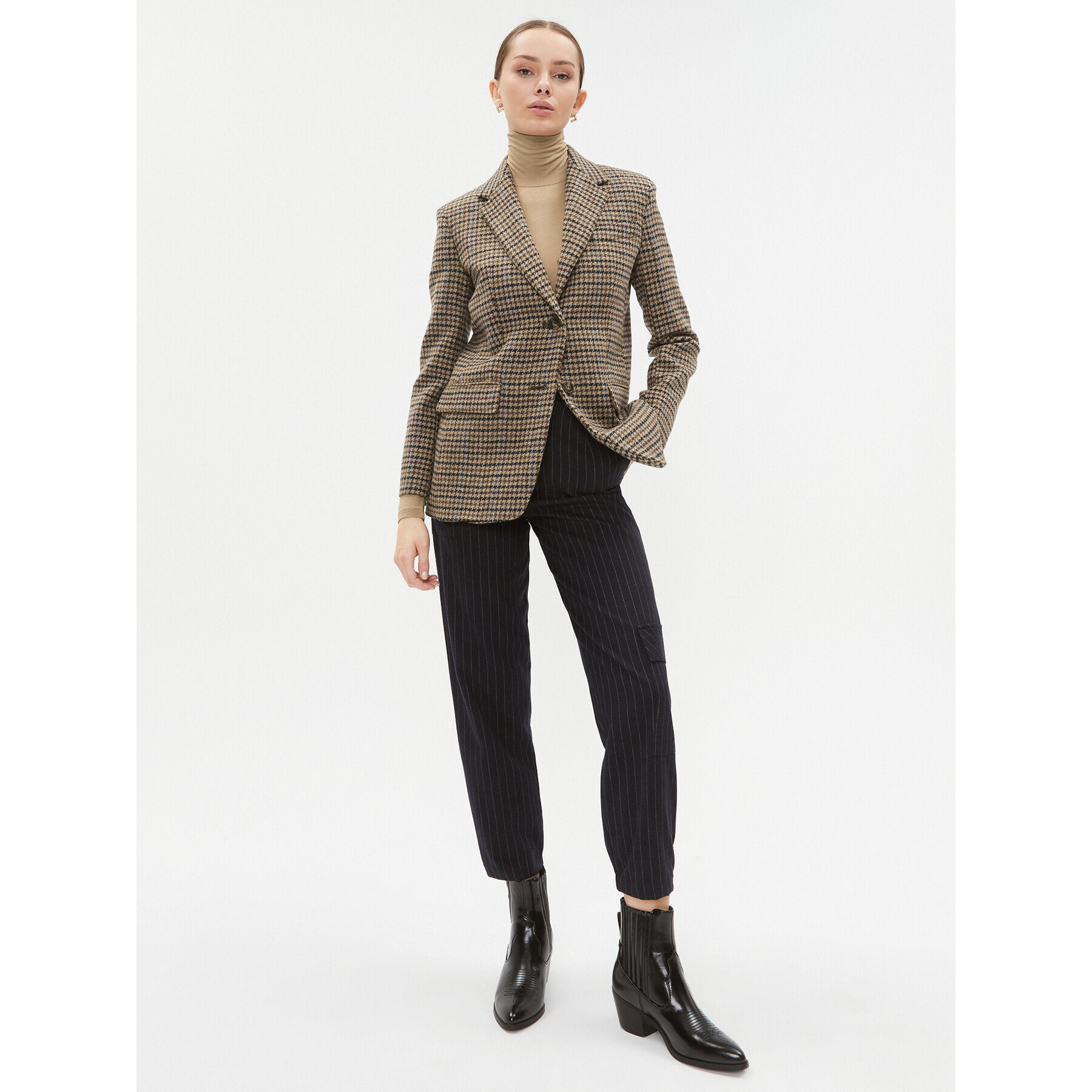 Weekend Max Mara Bluză cu gât Multif 2359460333650 Maro Slim Fit - Pled.ro