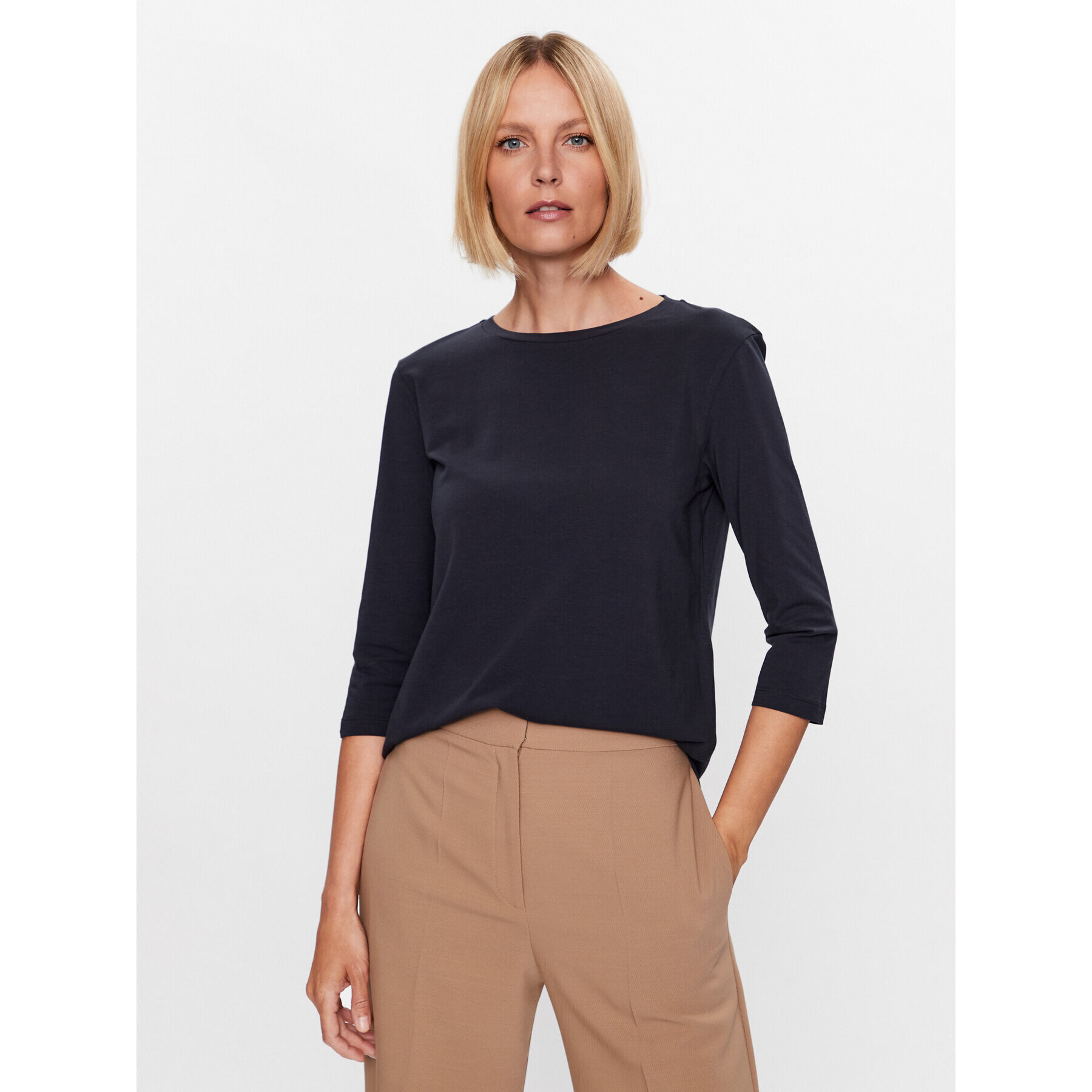 Weekend Max Mara Bluză Multia 23594604 Bleumarin Regular Fit - Pled.ro