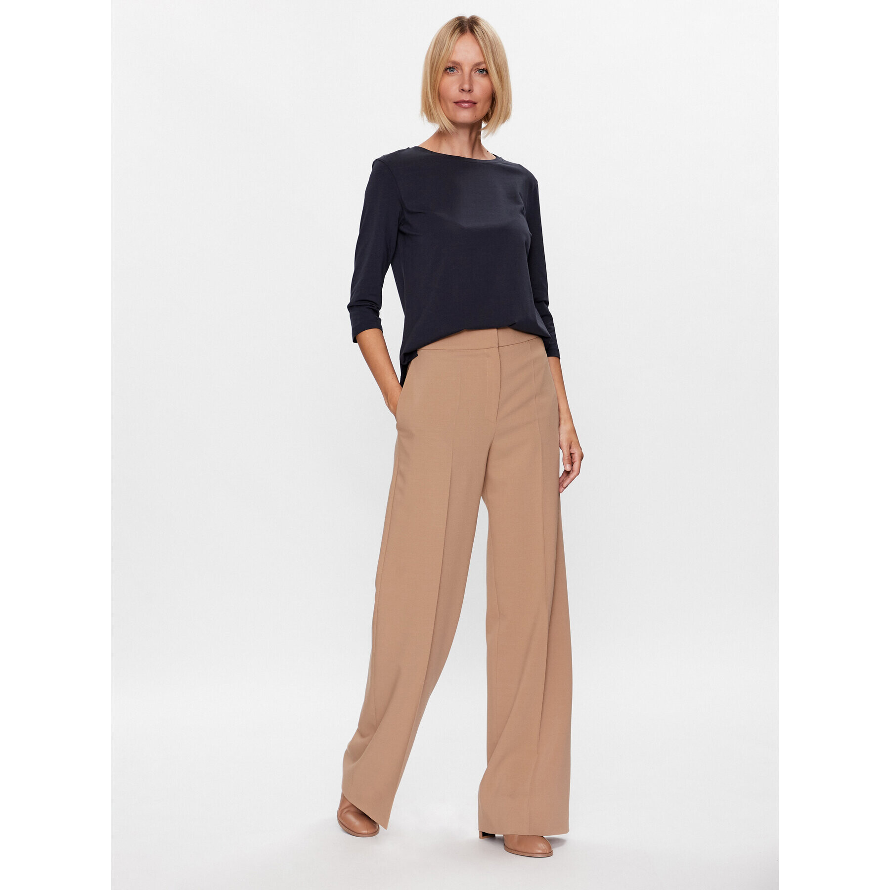 Weekend Max Mara Bluză Multia 23594604 Bleumarin Regular Fit - Pled.ro