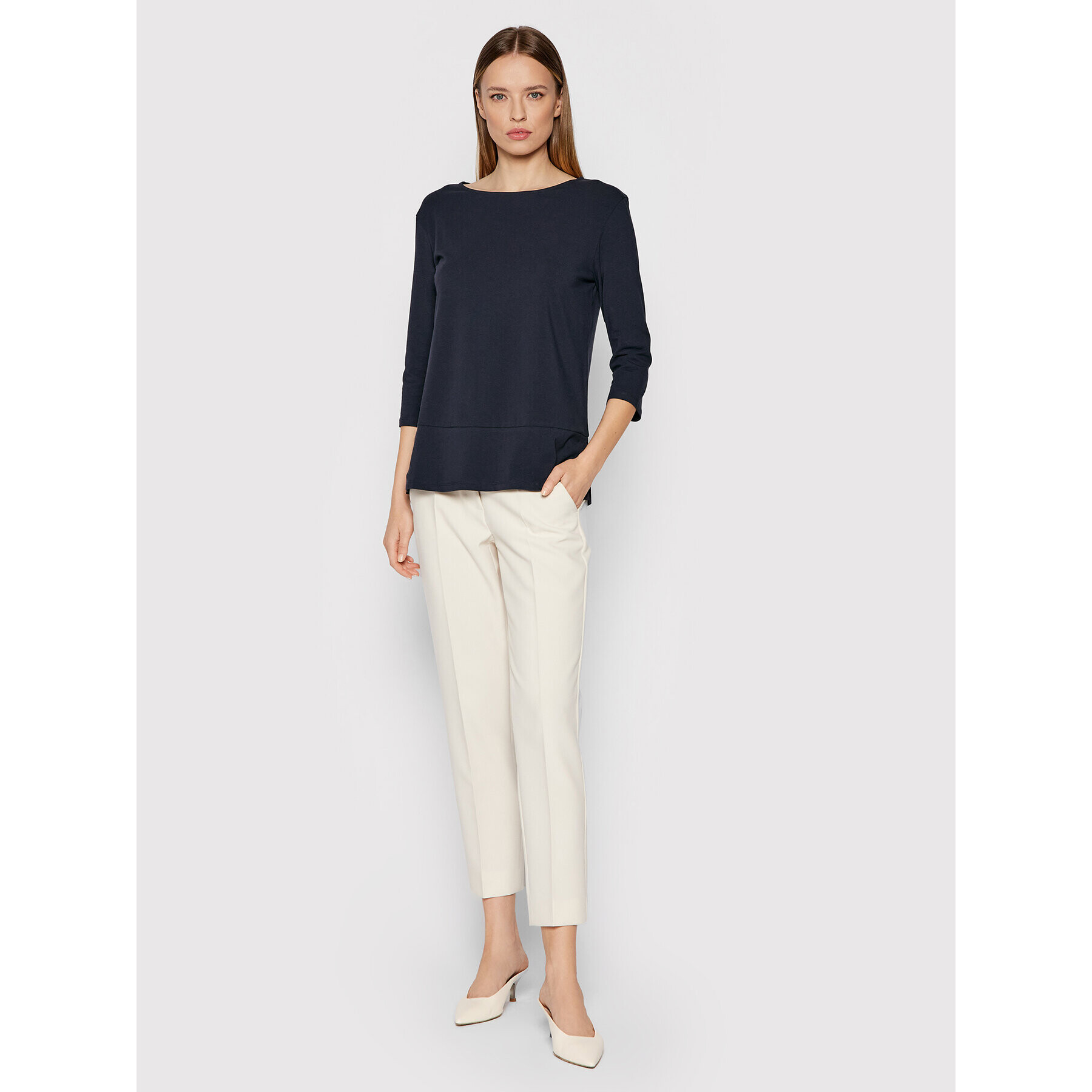 Weekend Max Mara Bluză Multia 59460919 Bleumarin Regular Fit - Pled.ro