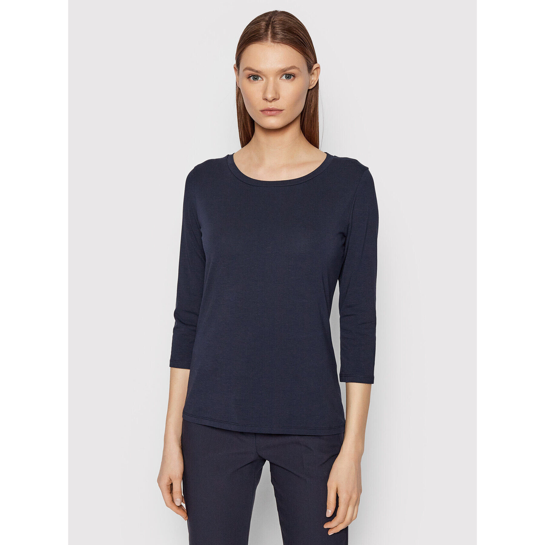 Weekend Max Mara Bluză Multia 59710127 Bleumarin Regular Fit - Pled.ro