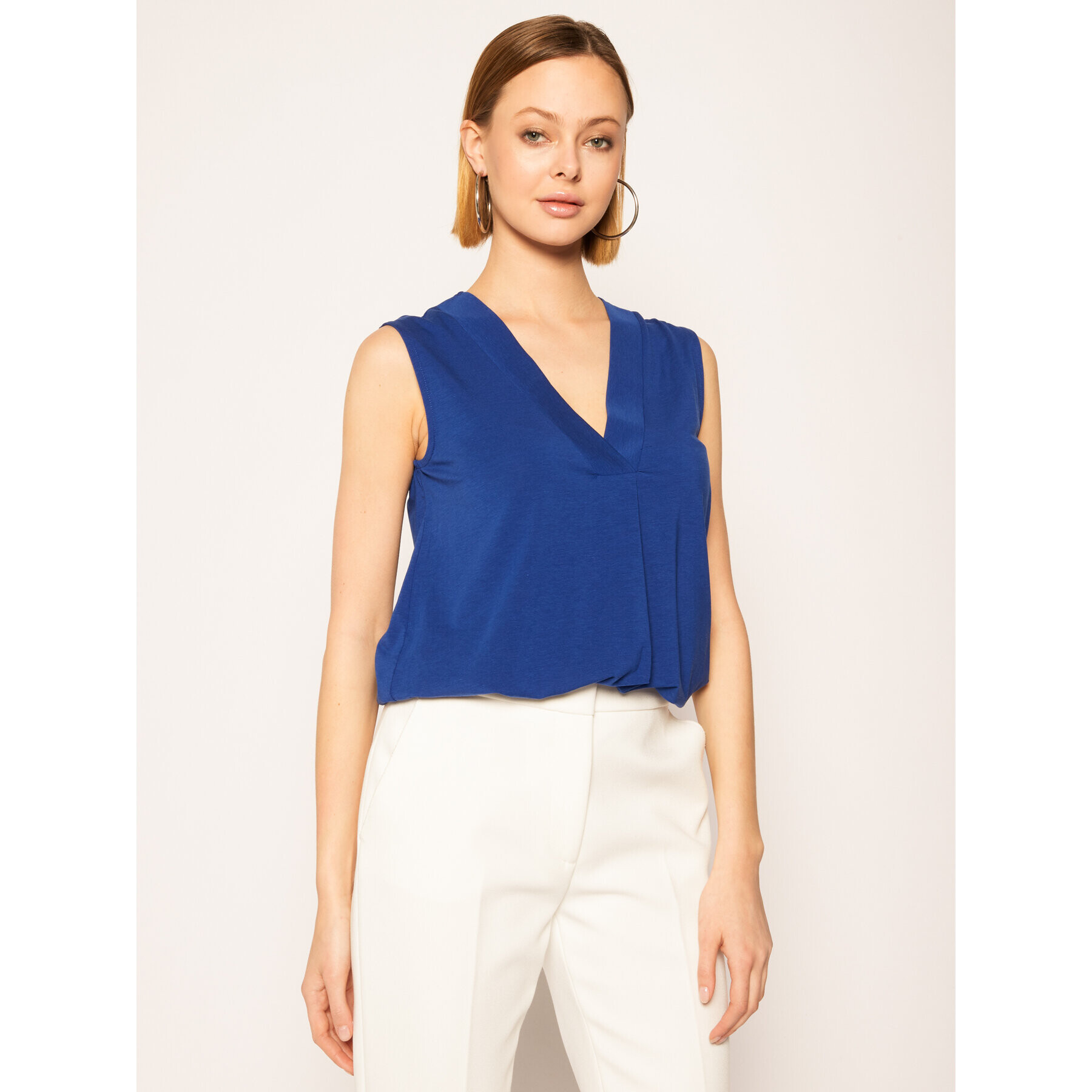 Weekend Max Mara Bluză Multic 59410501 Bleumarin Regular Fit - Pled.ro