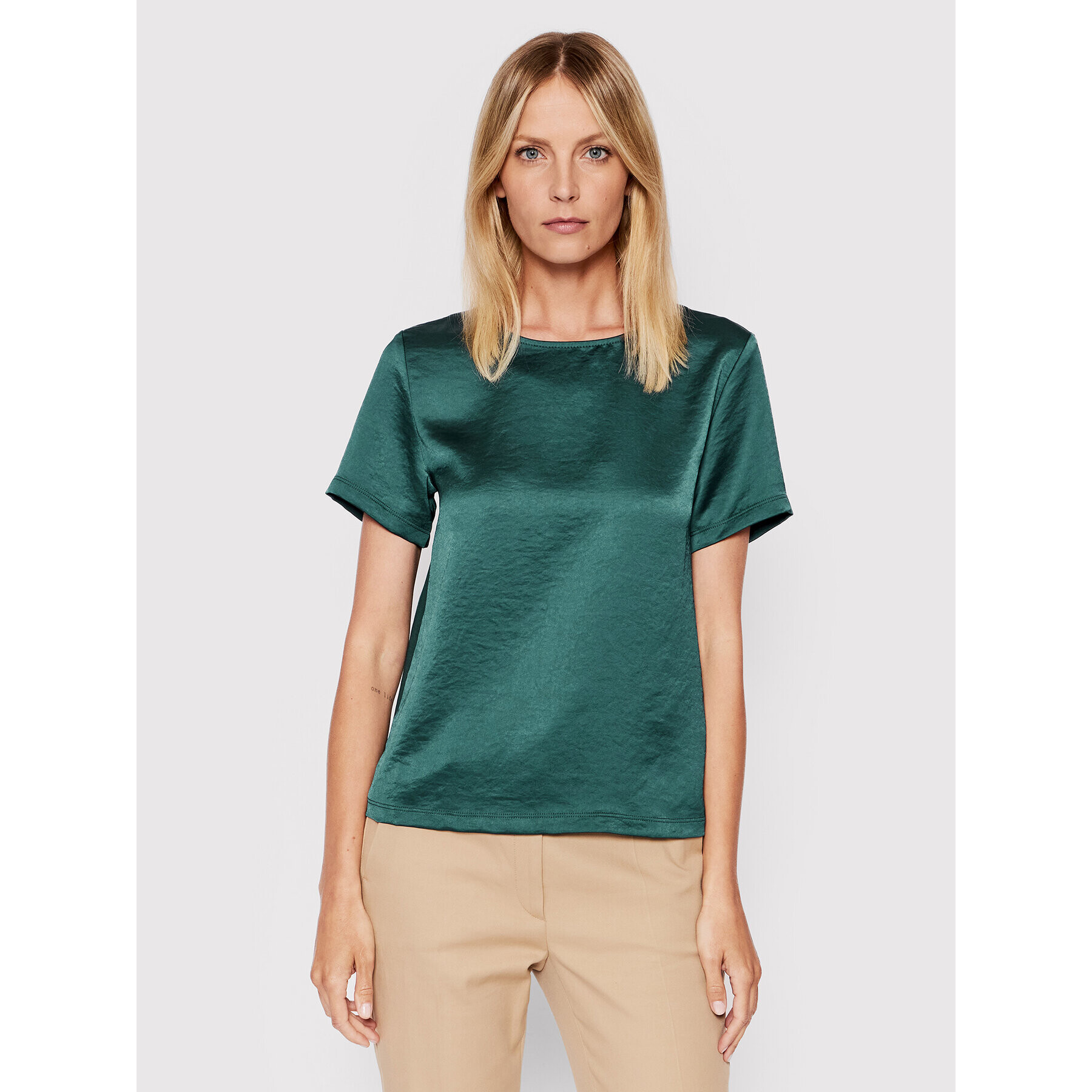 Weekend Max Mara Bluză Nupar 59460329 Verde Regular Fit - Pled.ro