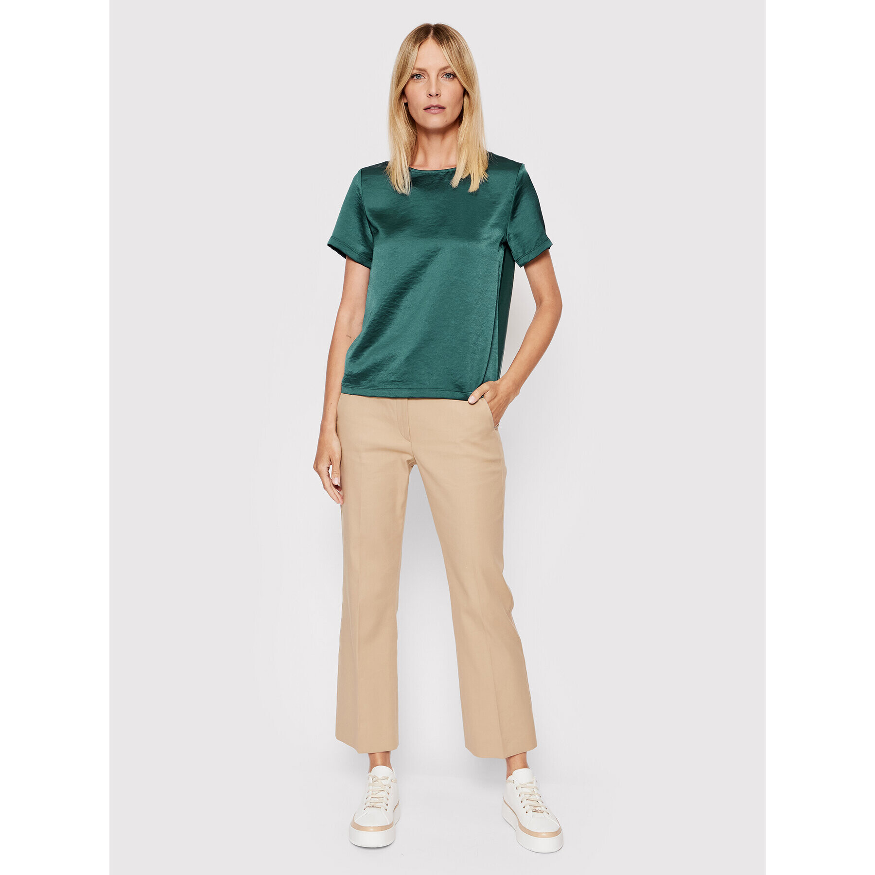 Weekend Max Mara Bluză Nupar 59460329 Verde Regular Fit - Pled.ro