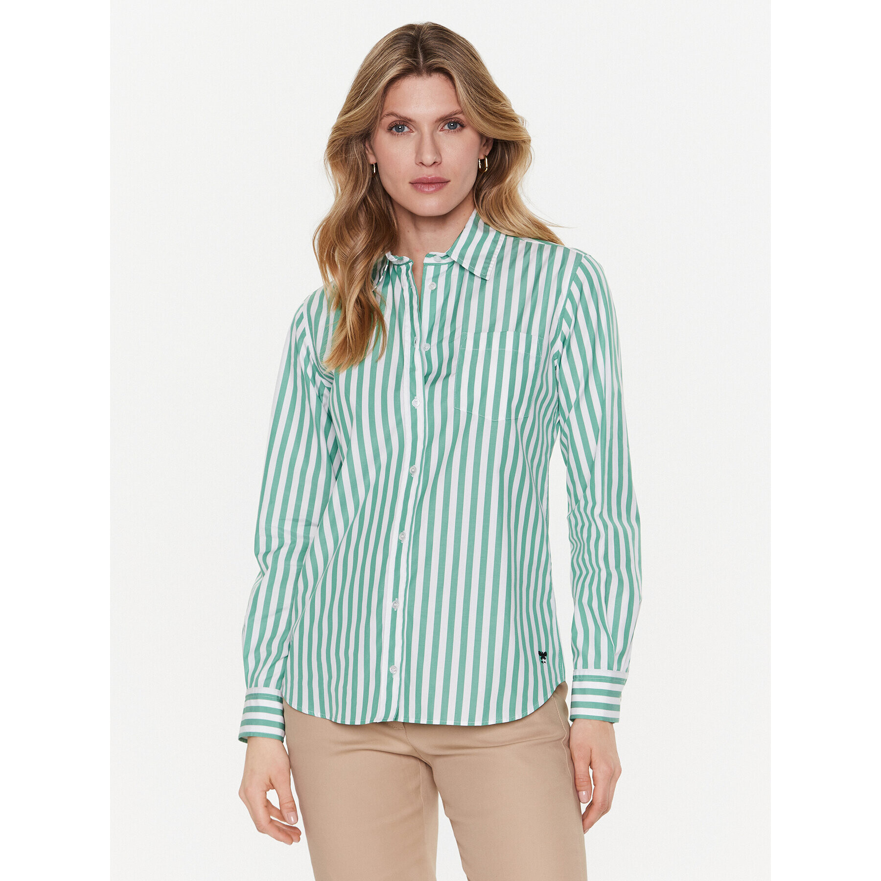 Weekend Max Mara Cămașă Armilla 23511101 Verde Regular Fit - Pled.ro