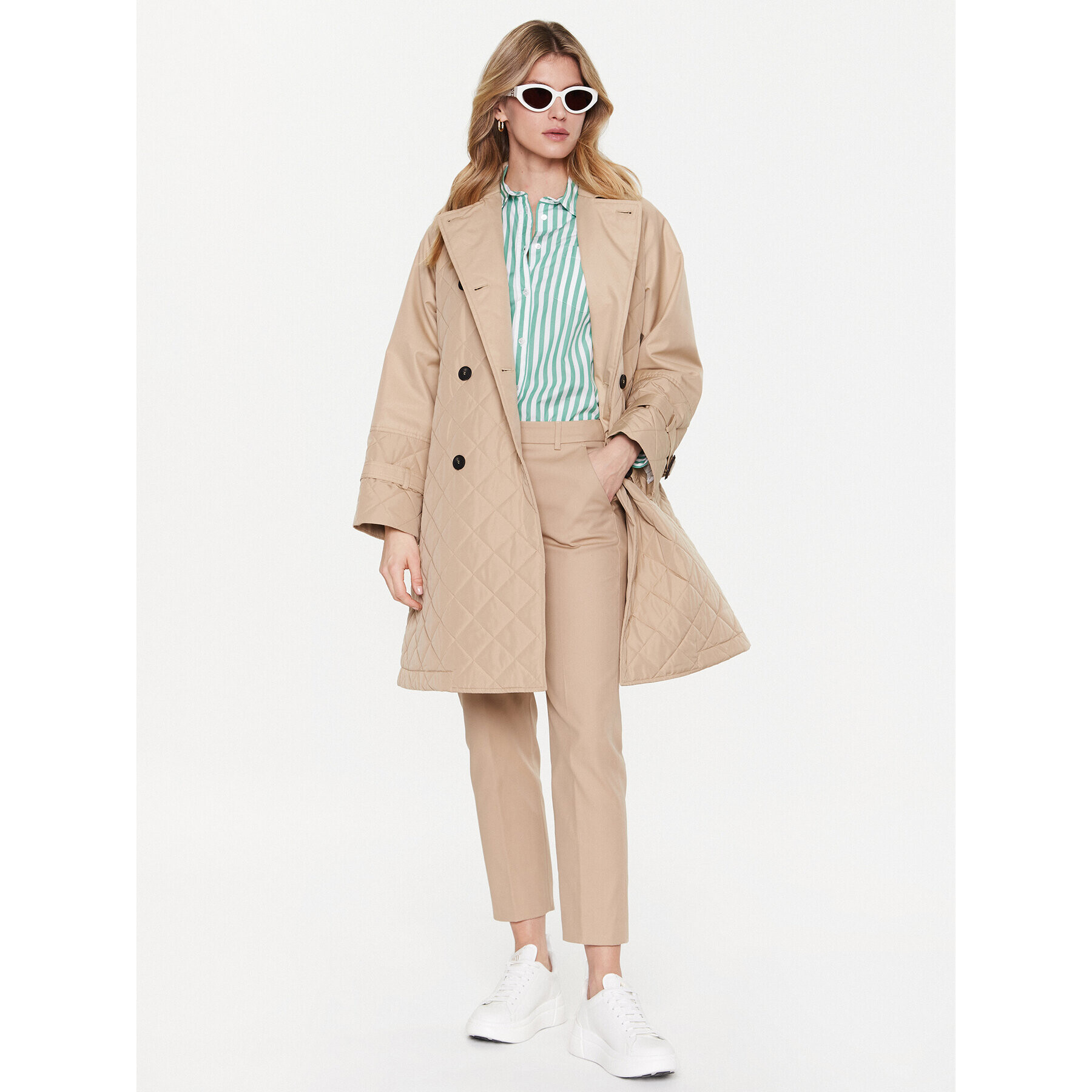 Weekend Max Mara Cămașă Armilla 23511101 Verde Regular Fit - Pled.ro