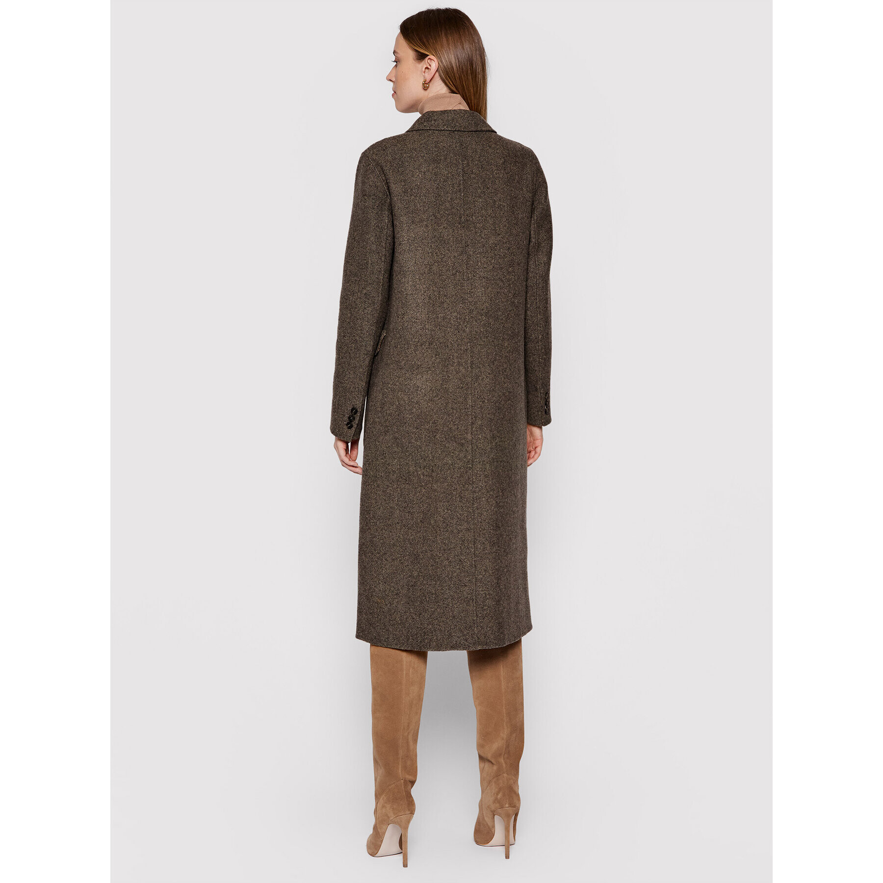 Weekend Max Mara Palton de iarnă Canale 50160119 Maro Regular Fit - Pled.ro