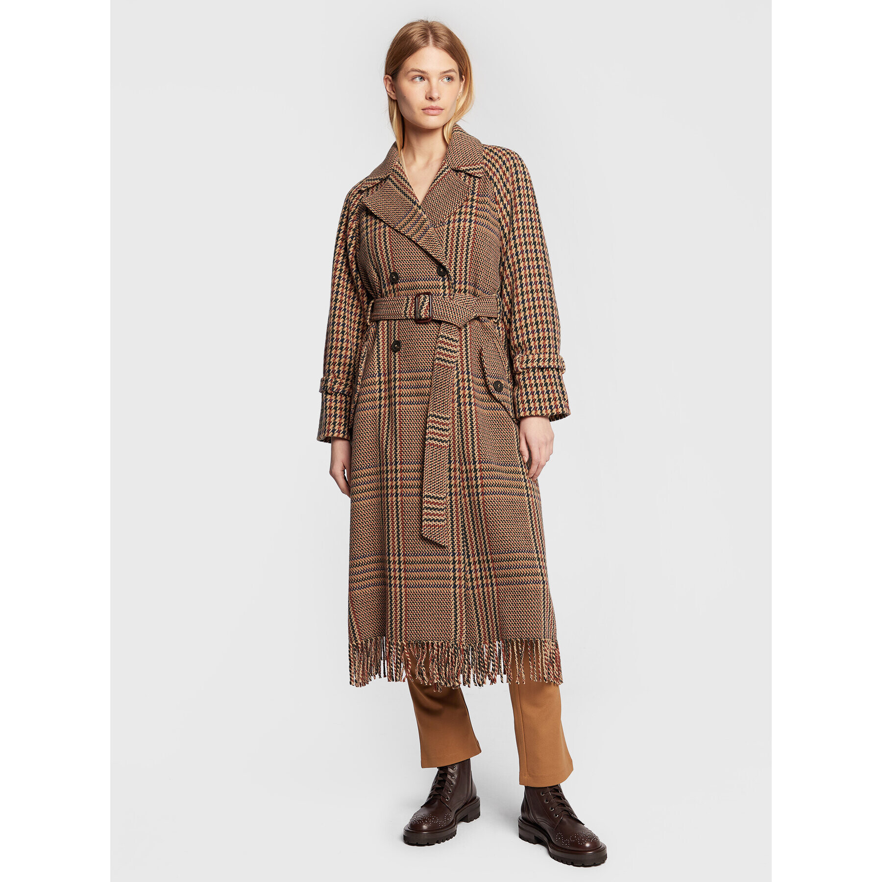 Weekend Max Mara Palton de lână Cartone 50161323 Maro Regular Fit - Pled.ro