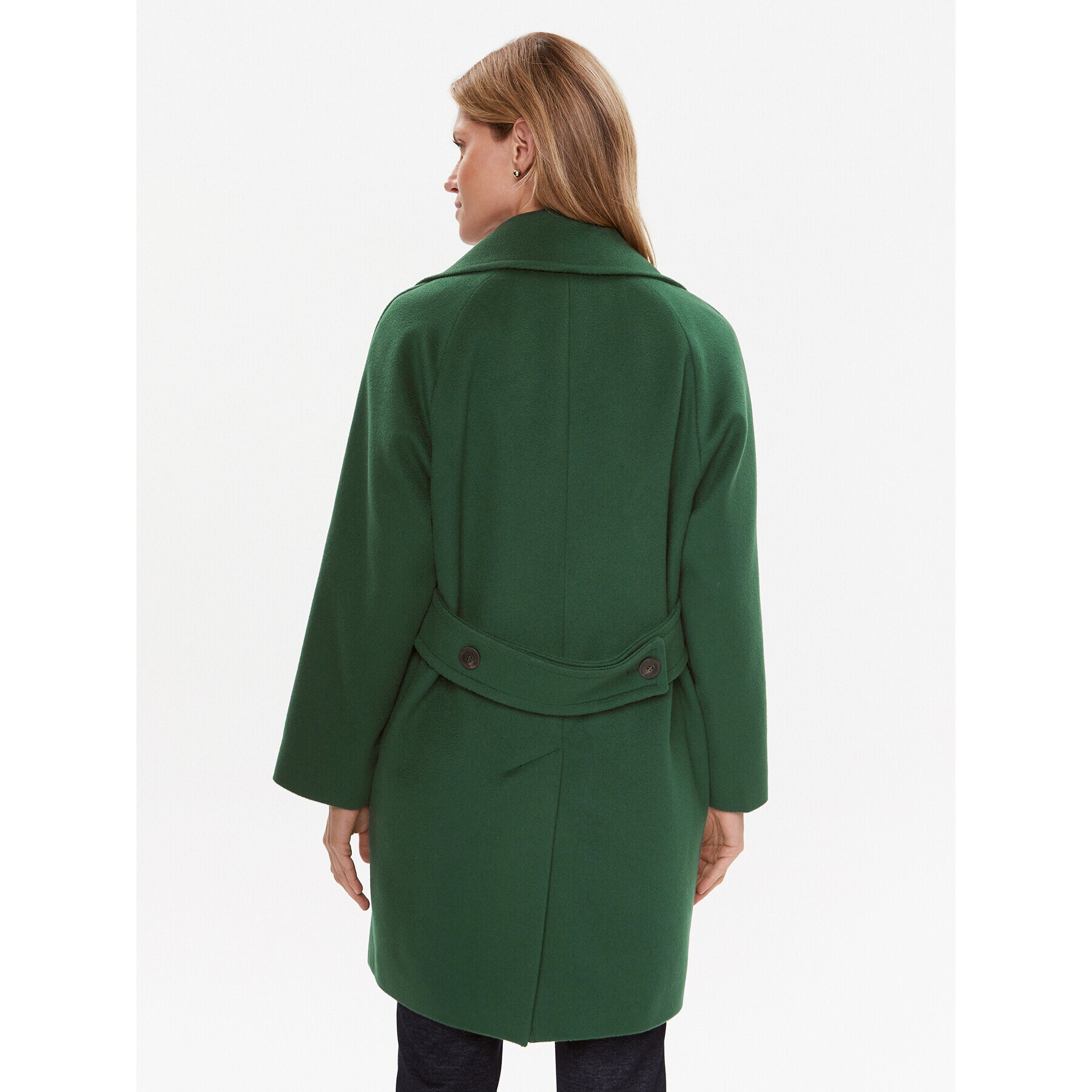 Weekend Max Mara Palton de lână Novella 2350160833 Verde Oversize - Pled.ro