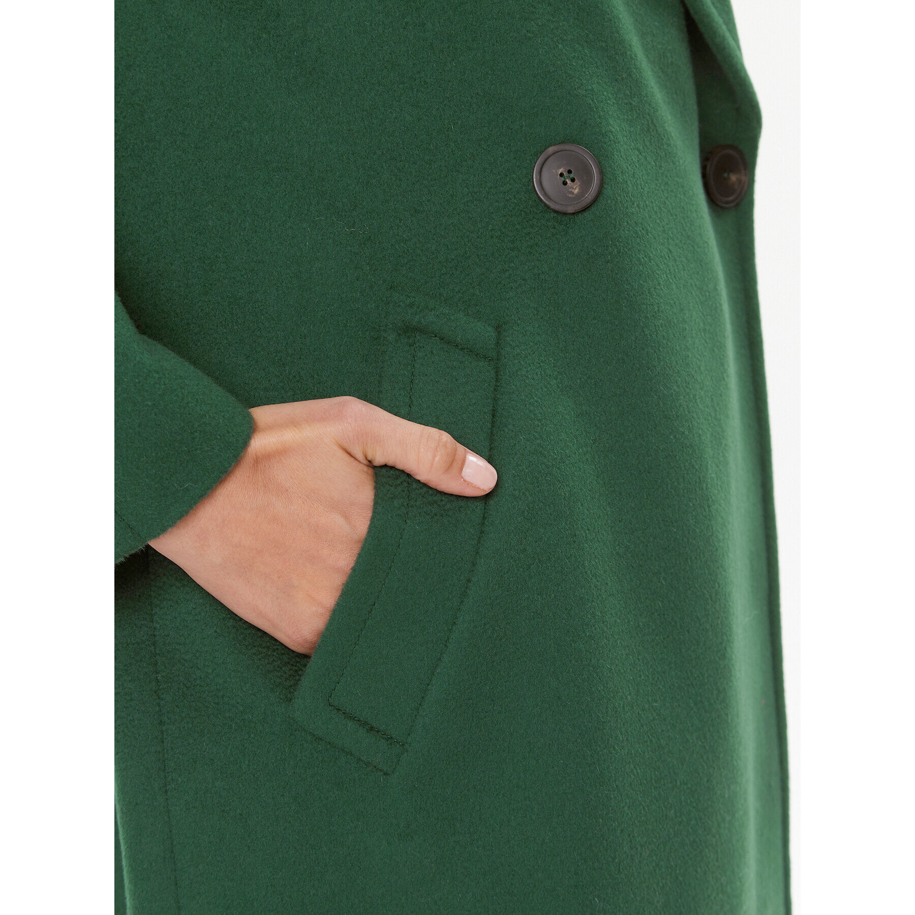 Weekend Max Mara Palton de lână Novella 2350160833 Verde Oversize - Pled.ro