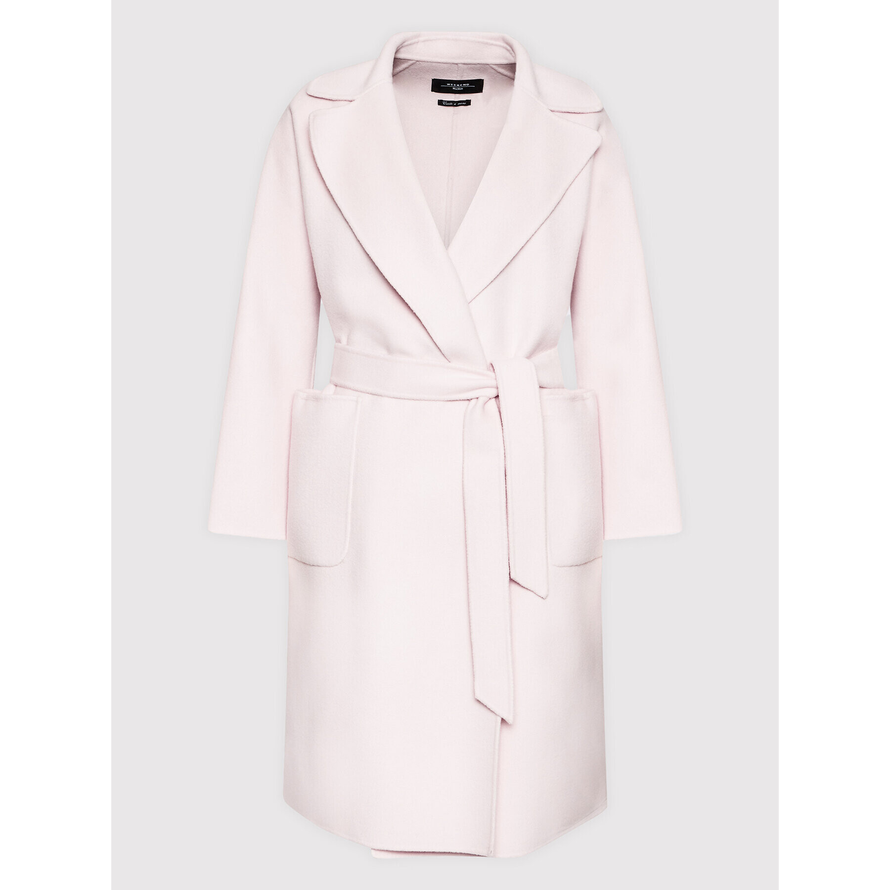 Weekend Max Mara Palton de lână Rovo 50160329 Écru Regular Fit - Pled.ro