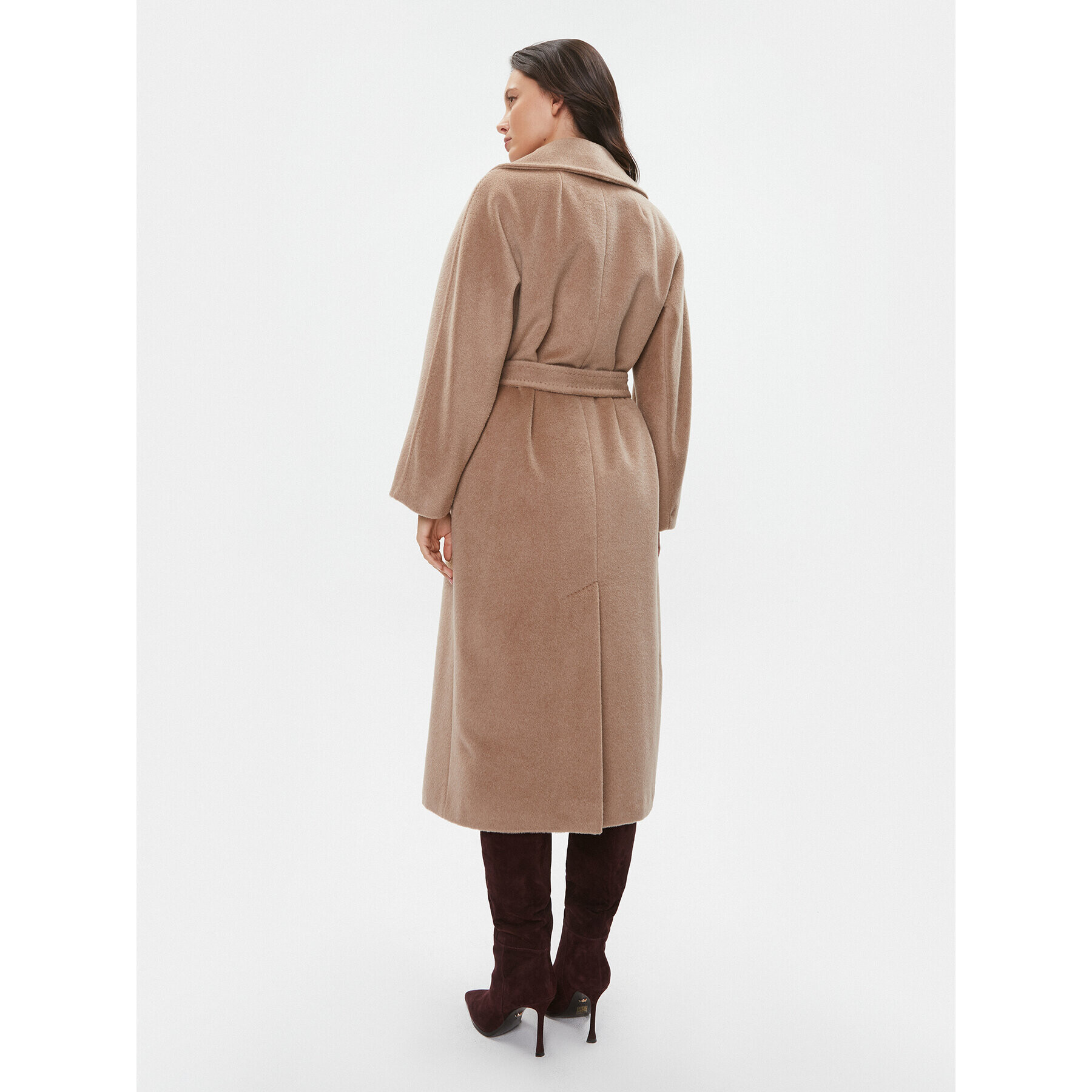 Weekend Max Mara Palton de lână Tempera 2350161233650 Maro Regular Fit - Pled.ro