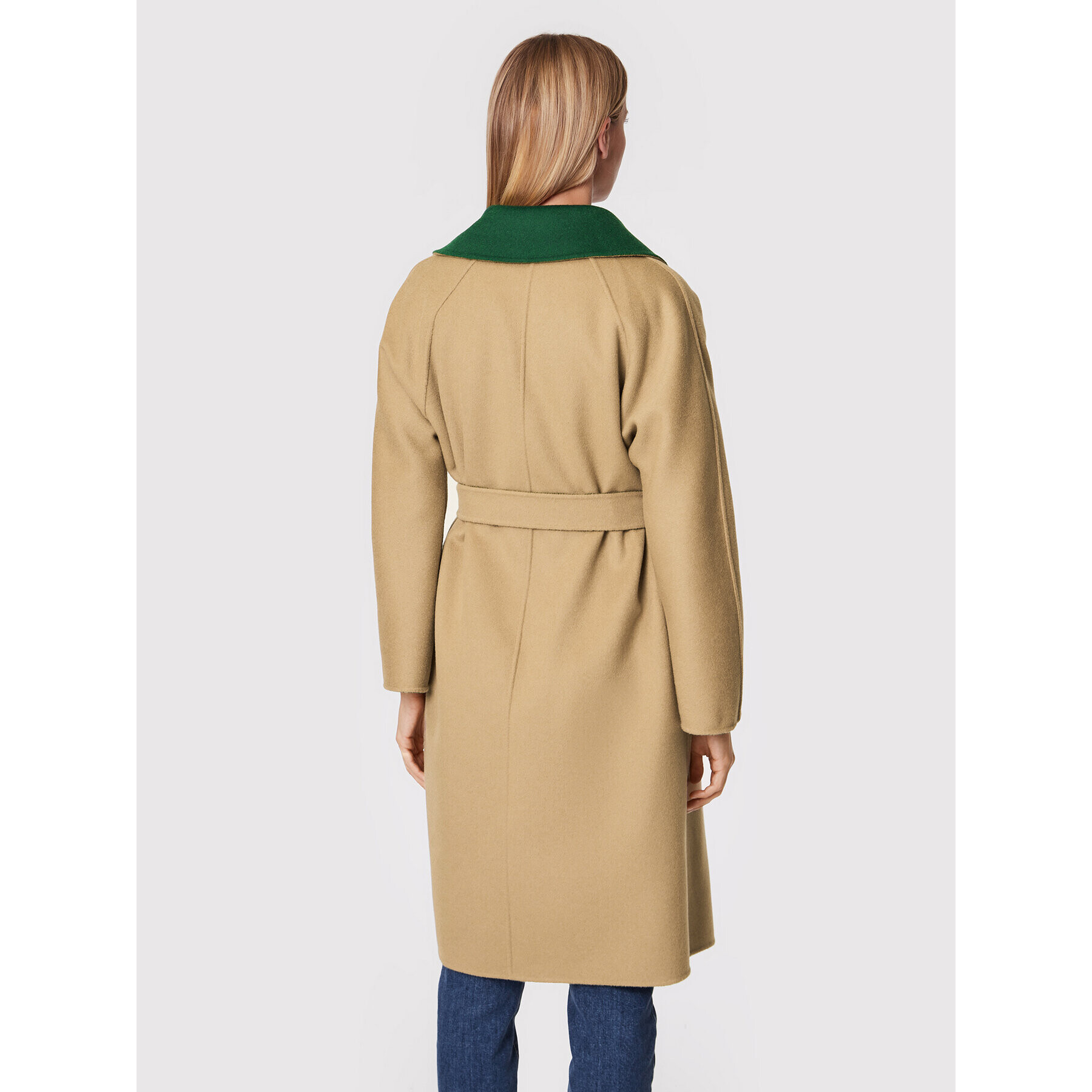 Weekend Max Mara Palton de lână Rail 50160429 Colorat Relaxed Fit - Pled.ro