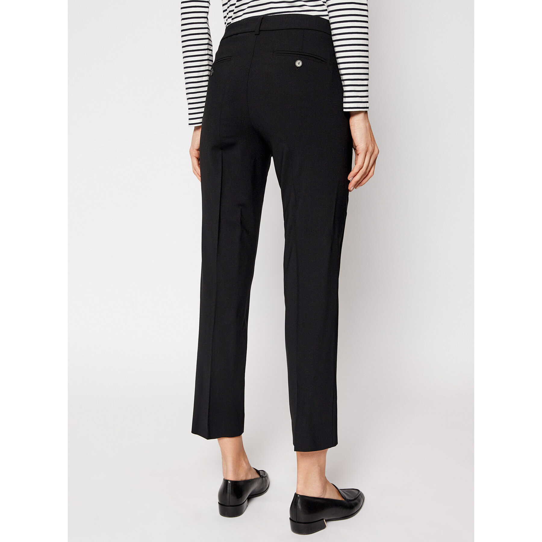 Weekend Max Mara Pantaloni chino Antille 51311017 Negru Regular Fit - Pled.ro