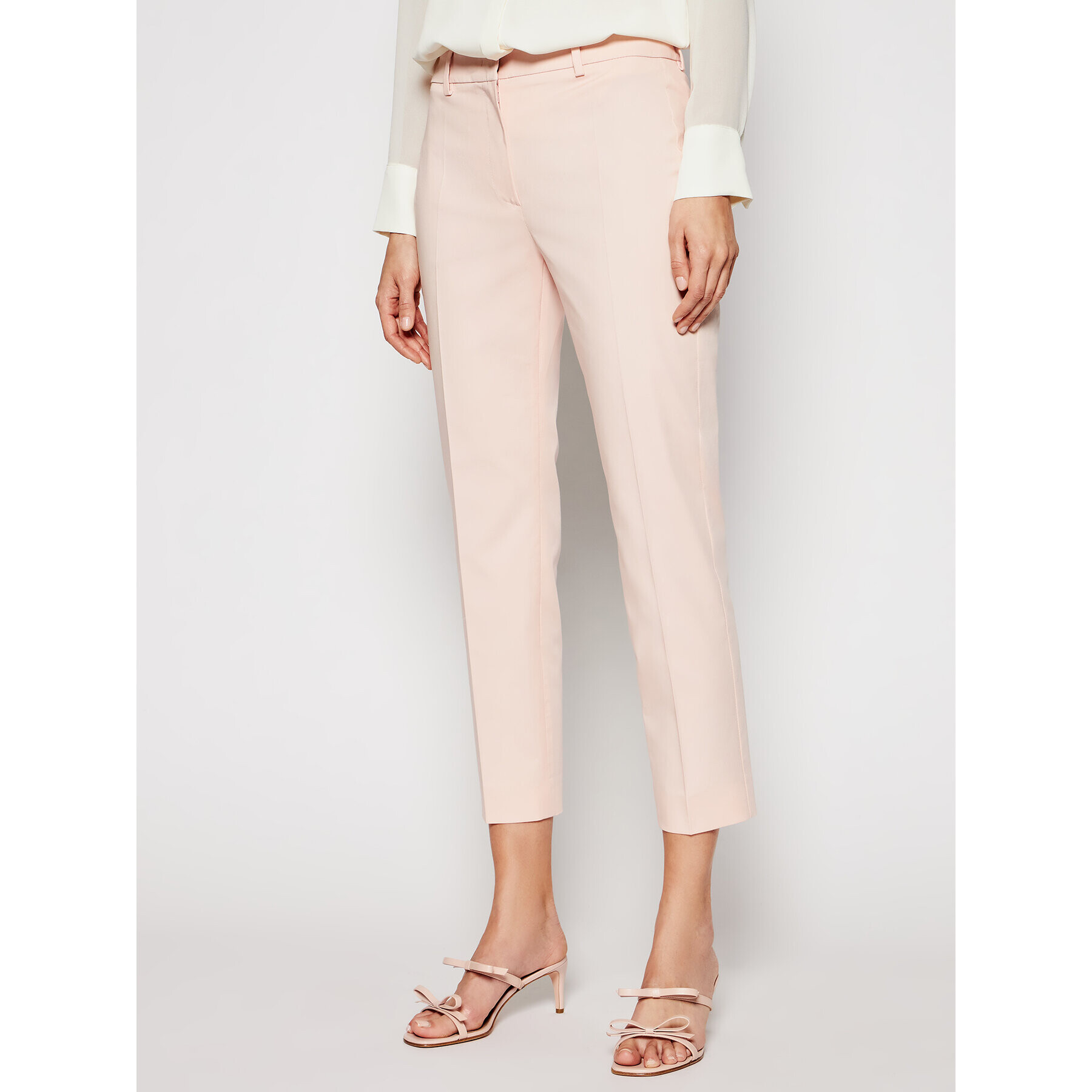 Weekend Max Mara Pantaloni chino Faraone 51310611 Roz Regular Fit - Pled.ro