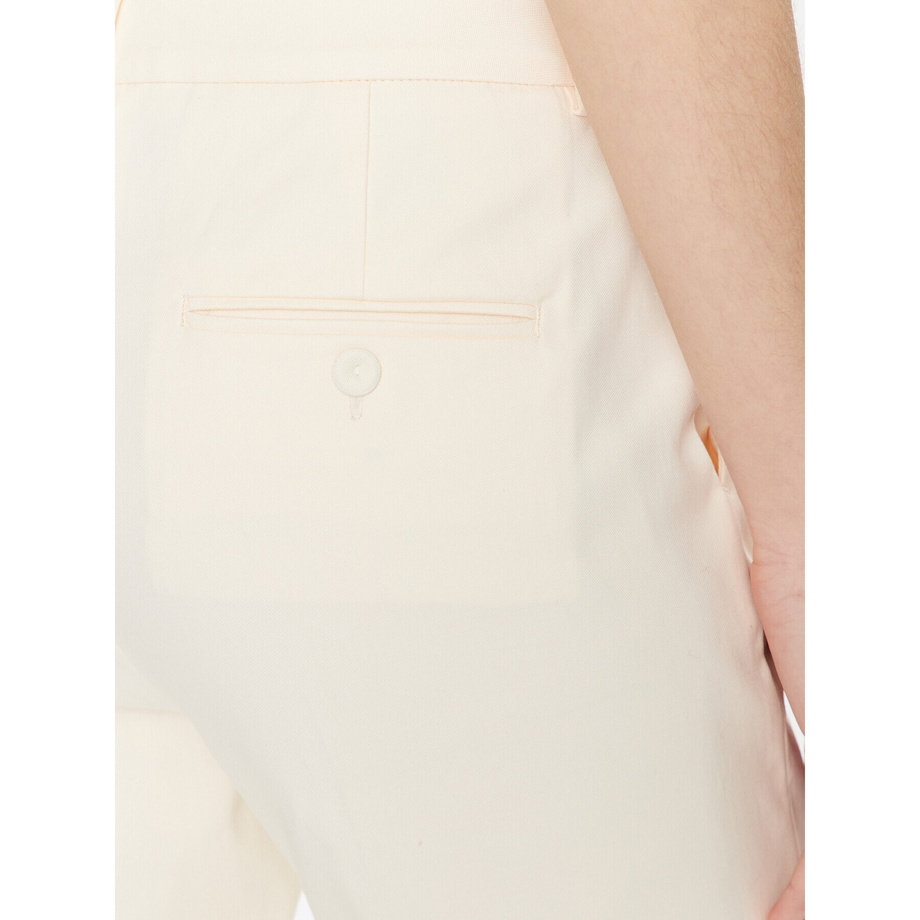 Weekend Max Mara Pantaloni chino Vite 23513104 Écru Slim Fit - Pled.ro