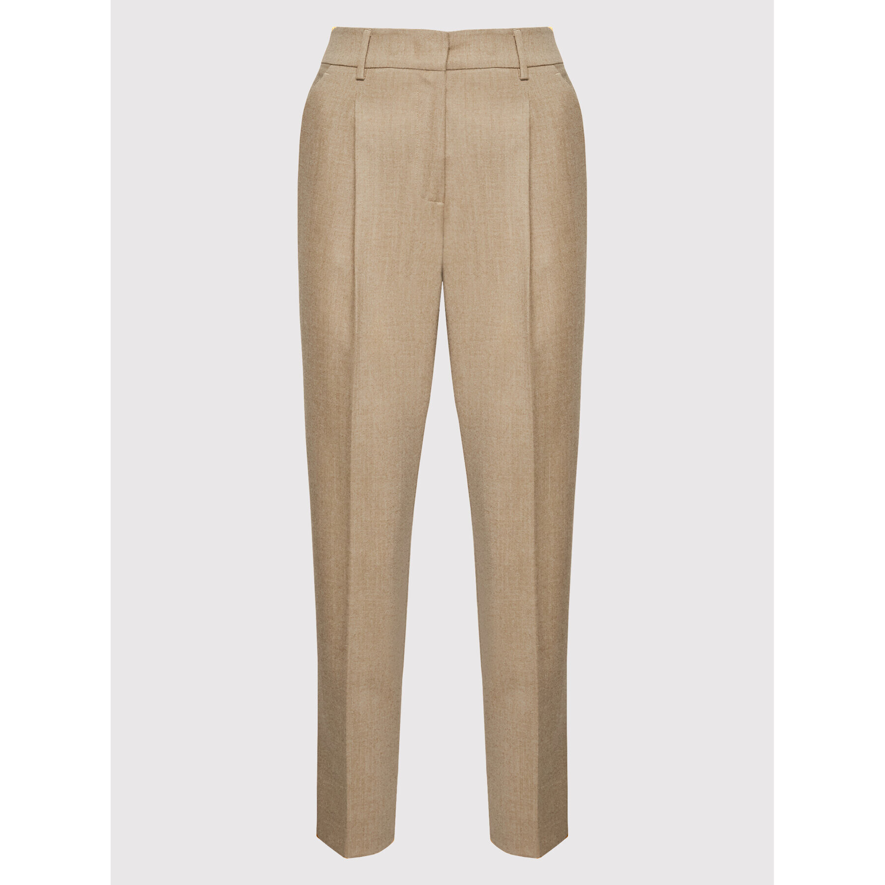 Weekend Max Mara Pantaloni din material Bussola 51360523 Bej Regular Fit - Pled.ro