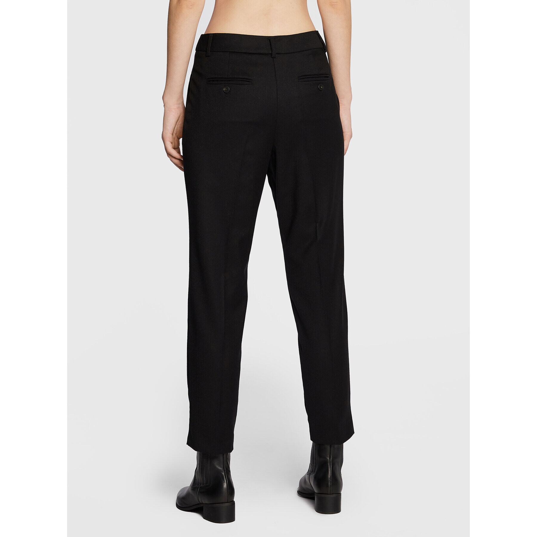 Weekend Max Mara Pantaloni din material Bussola 51360523 Negru Regular Fit - Pled.ro