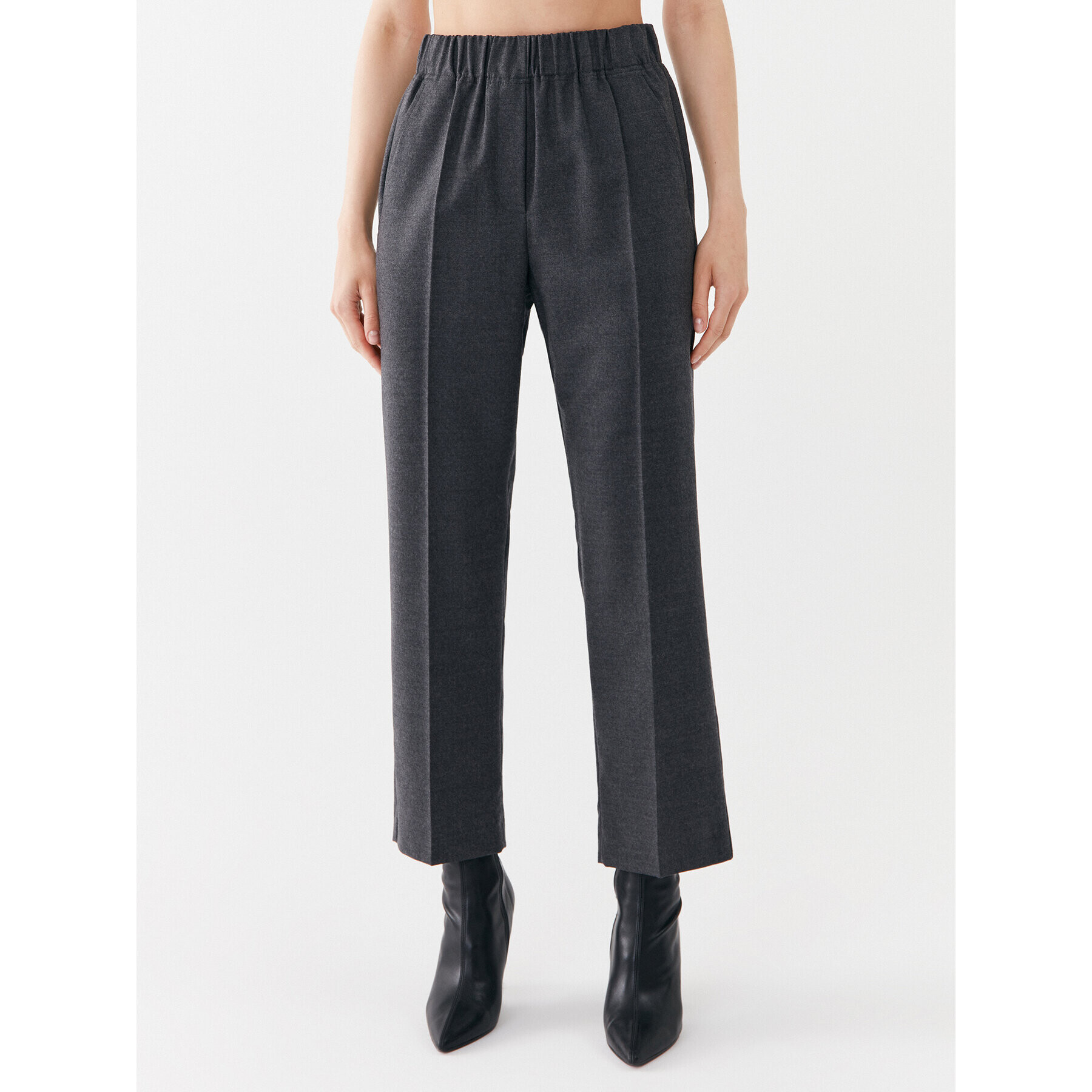 Weekend Max Mara Pantaloni din material Cambra 2351360833 Gri Regular Fit - Pled.ro