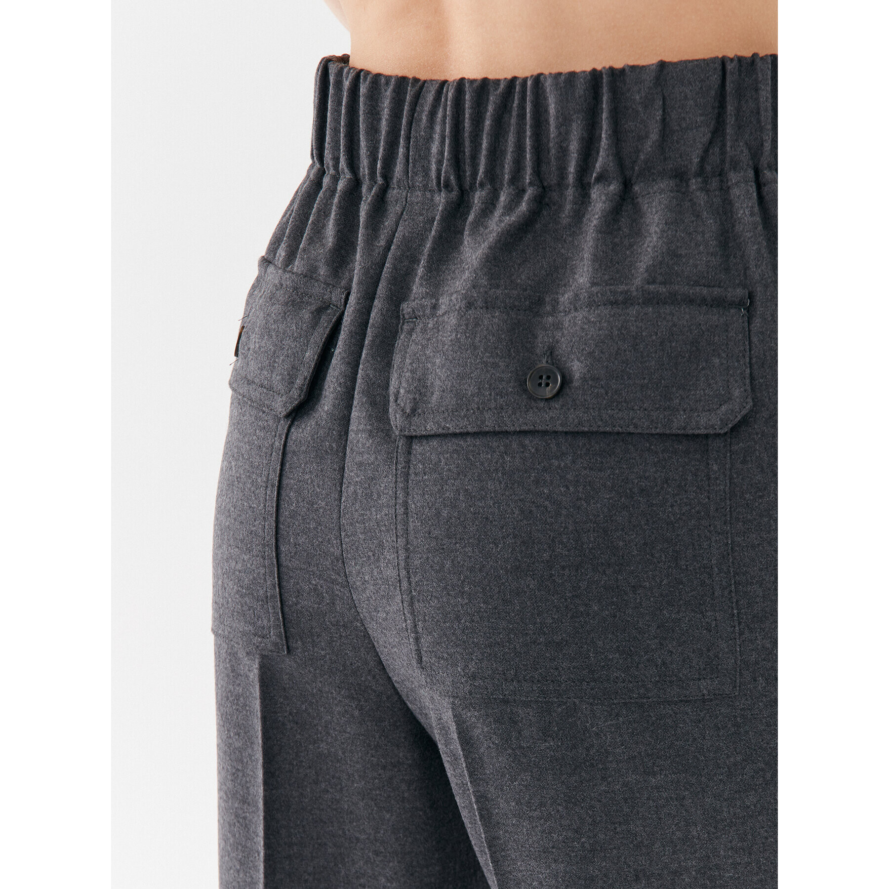 Weekend Max Mara Pantaloni din material Cambra 2351360833 Gri Regular Fit - Pled.ro