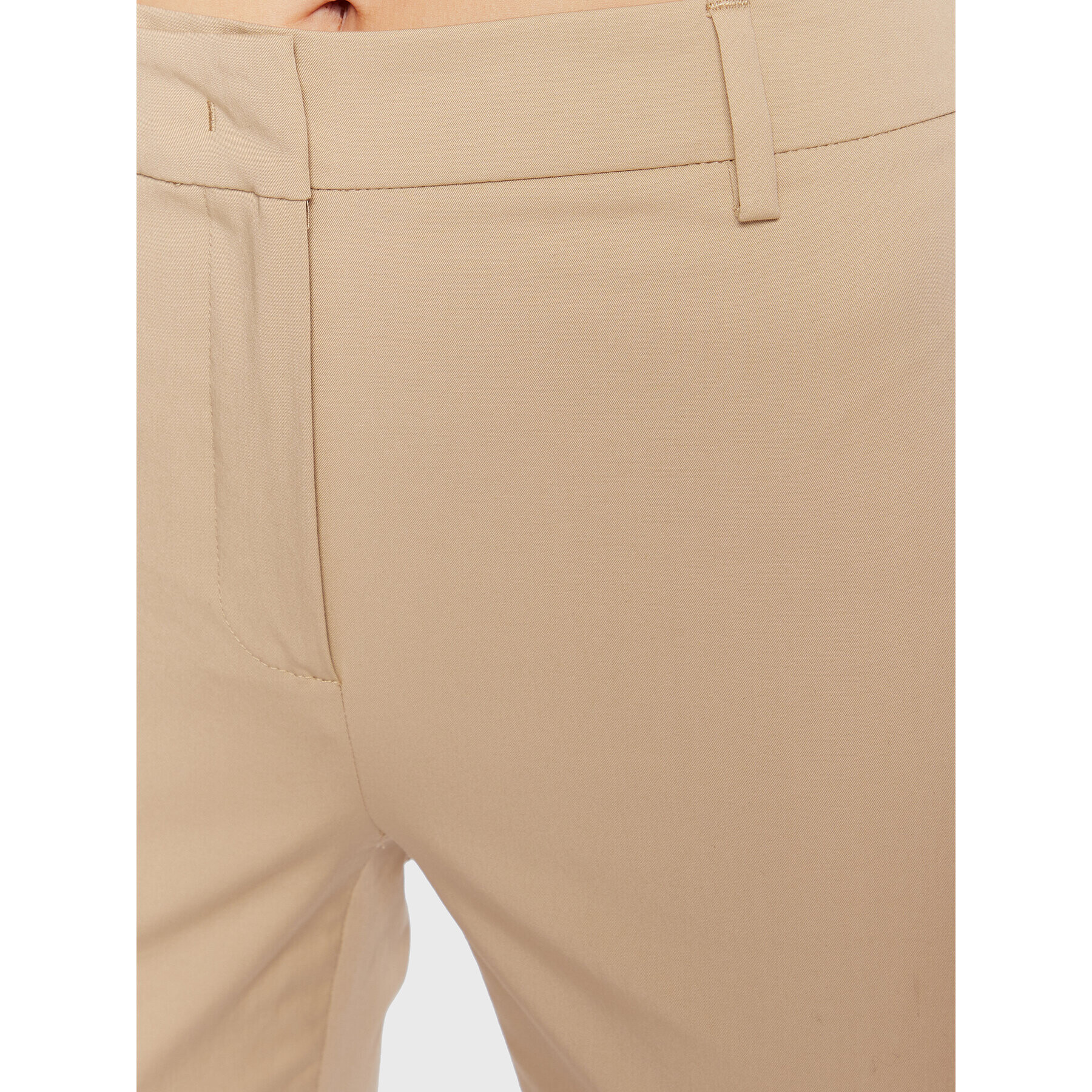 Weekend Max Mara Pantaloni din material Cecco 23513106 Bej Slim Fit - Pled.ro