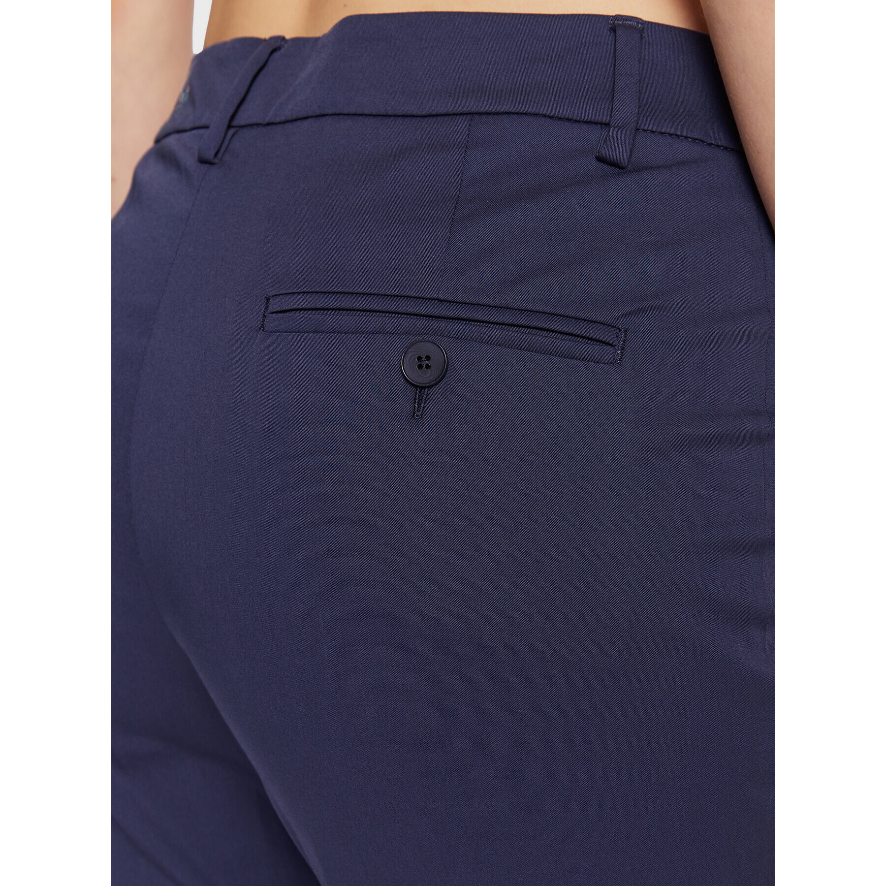 Weekend Max Mara Pantaloni din material Cecco 2351310631 Bleumarin Slim Fit - Pled.ro