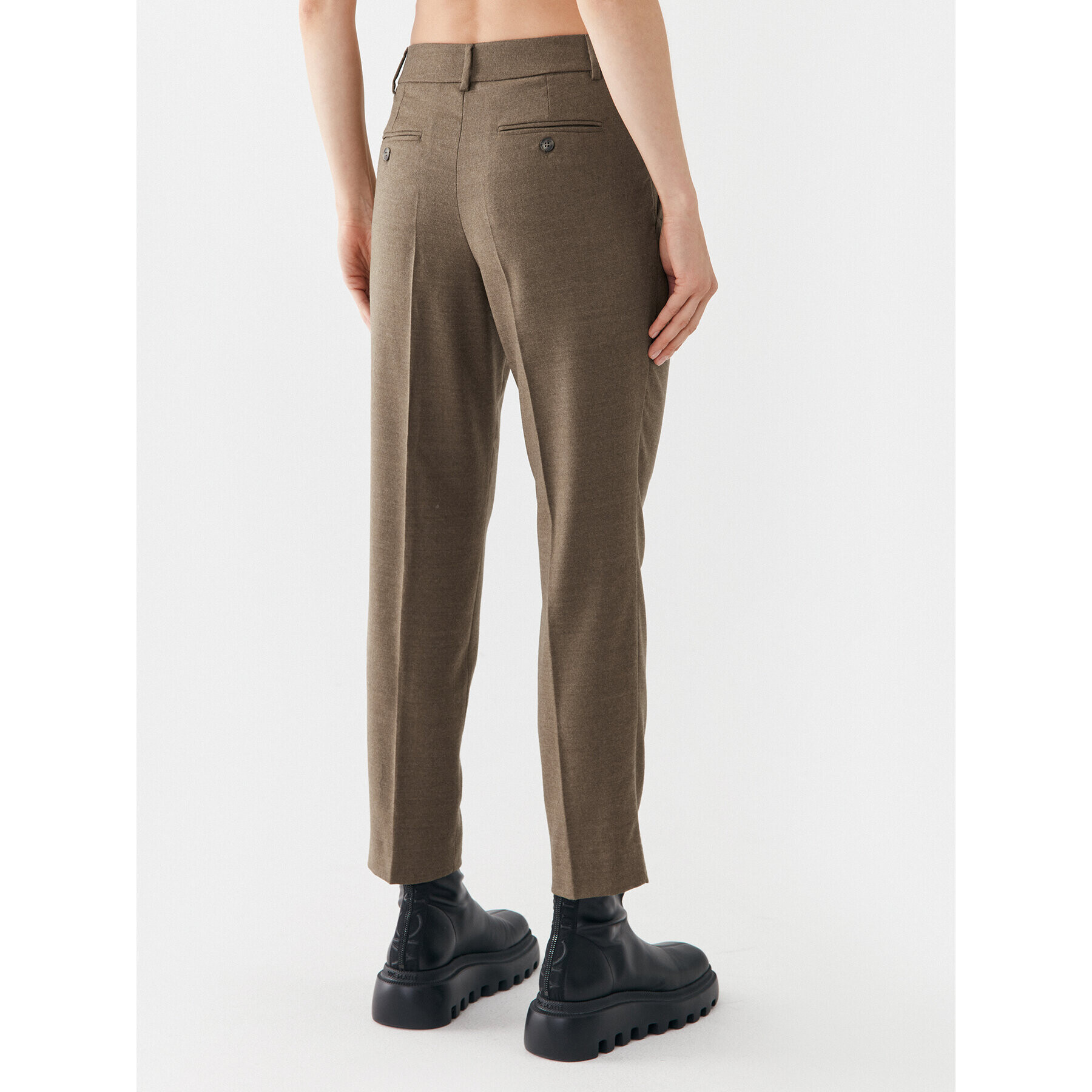 Weekend Max Mara Pantaloni din material Freccia 2351361133 Maro Slim Fit - Pled.ro