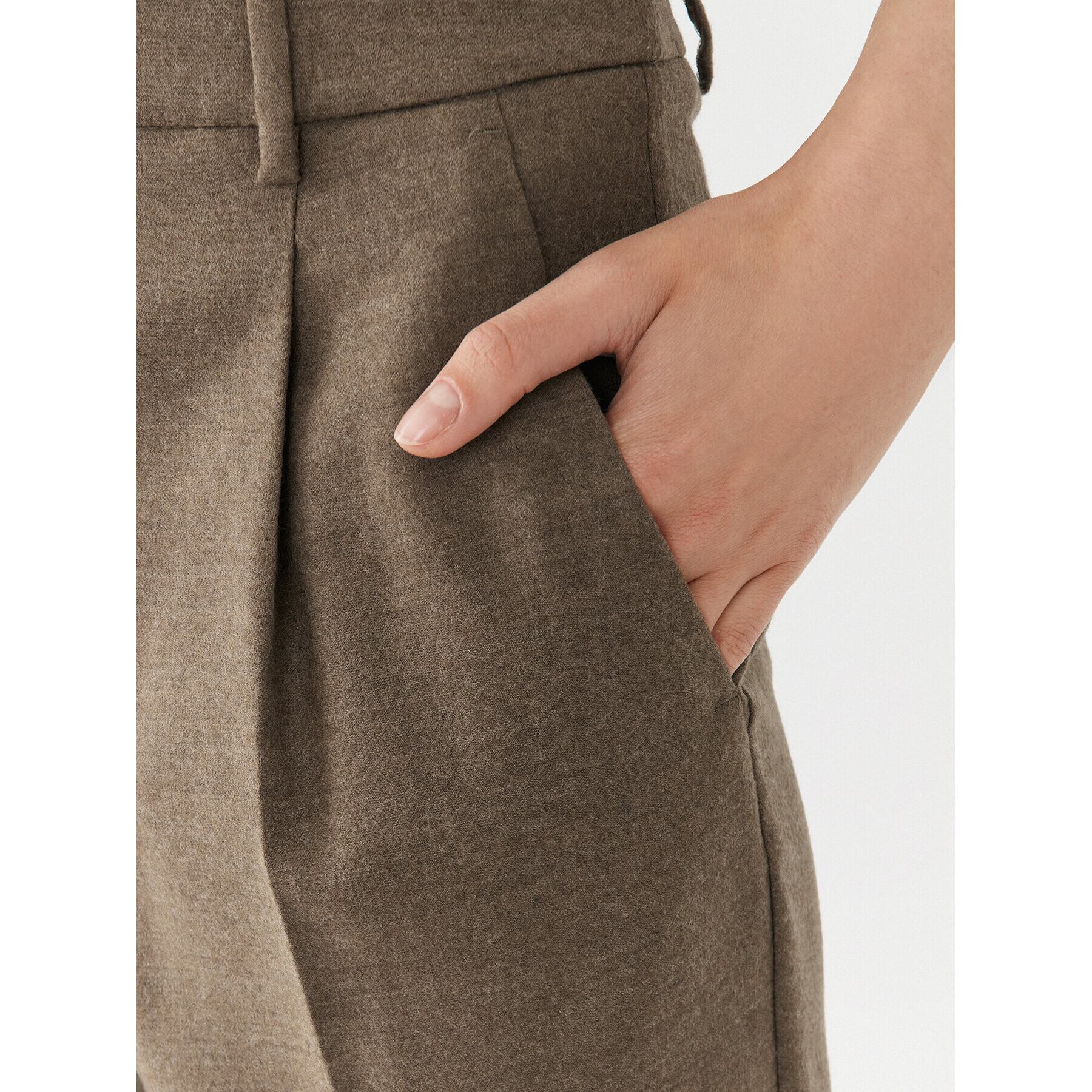 Weekend Max Mara Pantaloni din material Freccia 2351361133 Maro Slim Fit - Pled.ro