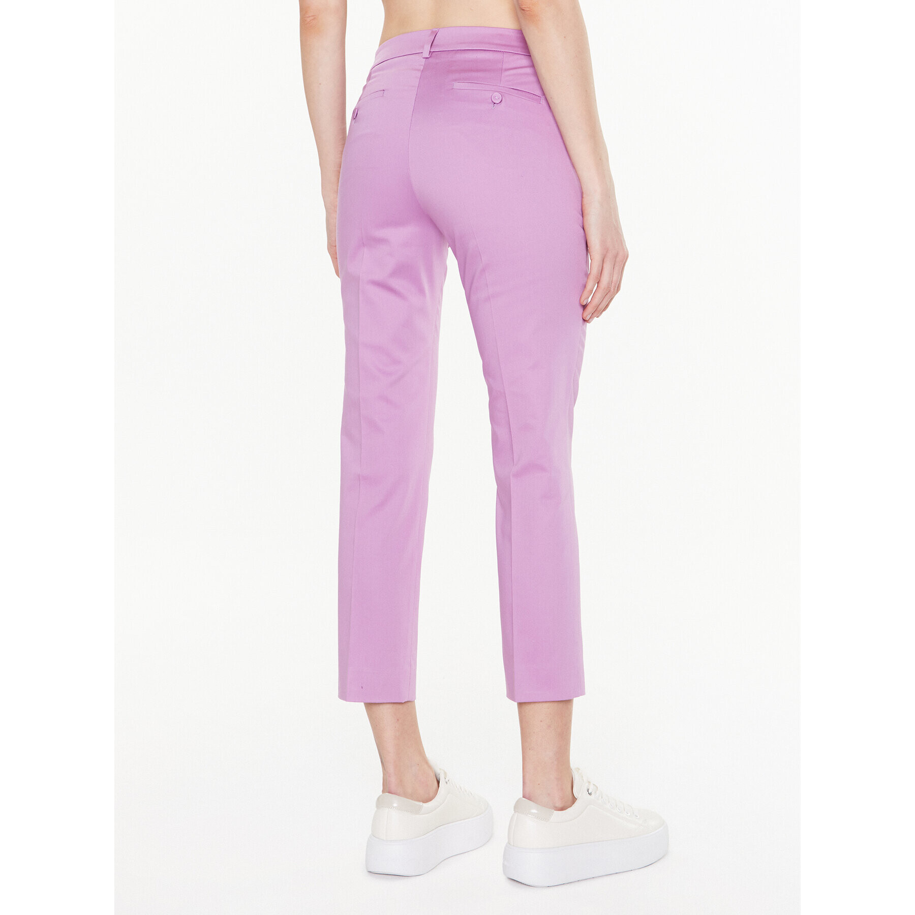 Weekend Max Mara Pantaloni din material Gineceo 23513107 Violet Slim Fit - Pled.ro