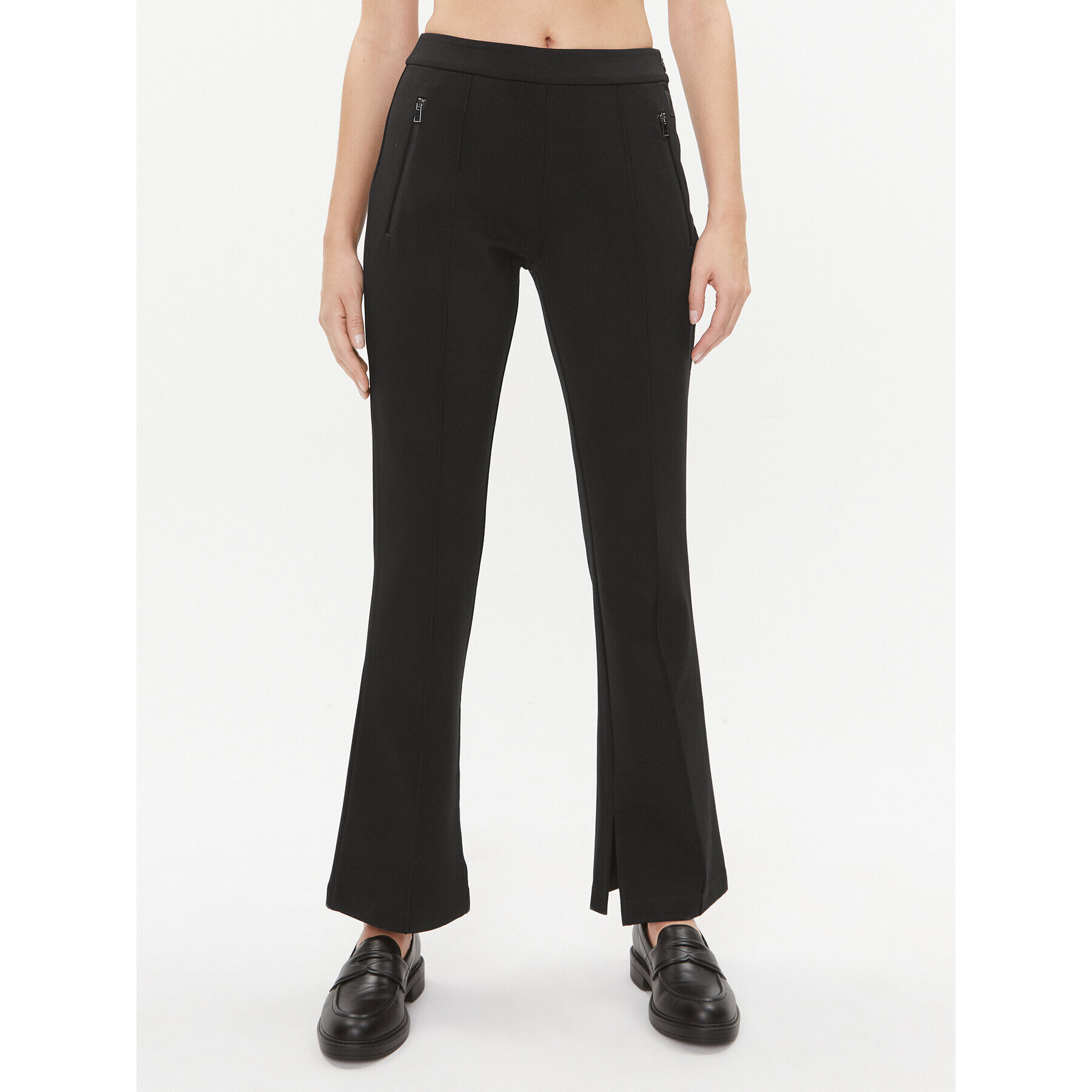 Weekend Max Mara Pantaloni din material Goya 2357860433 Negru Straight Fit - Pled.ro