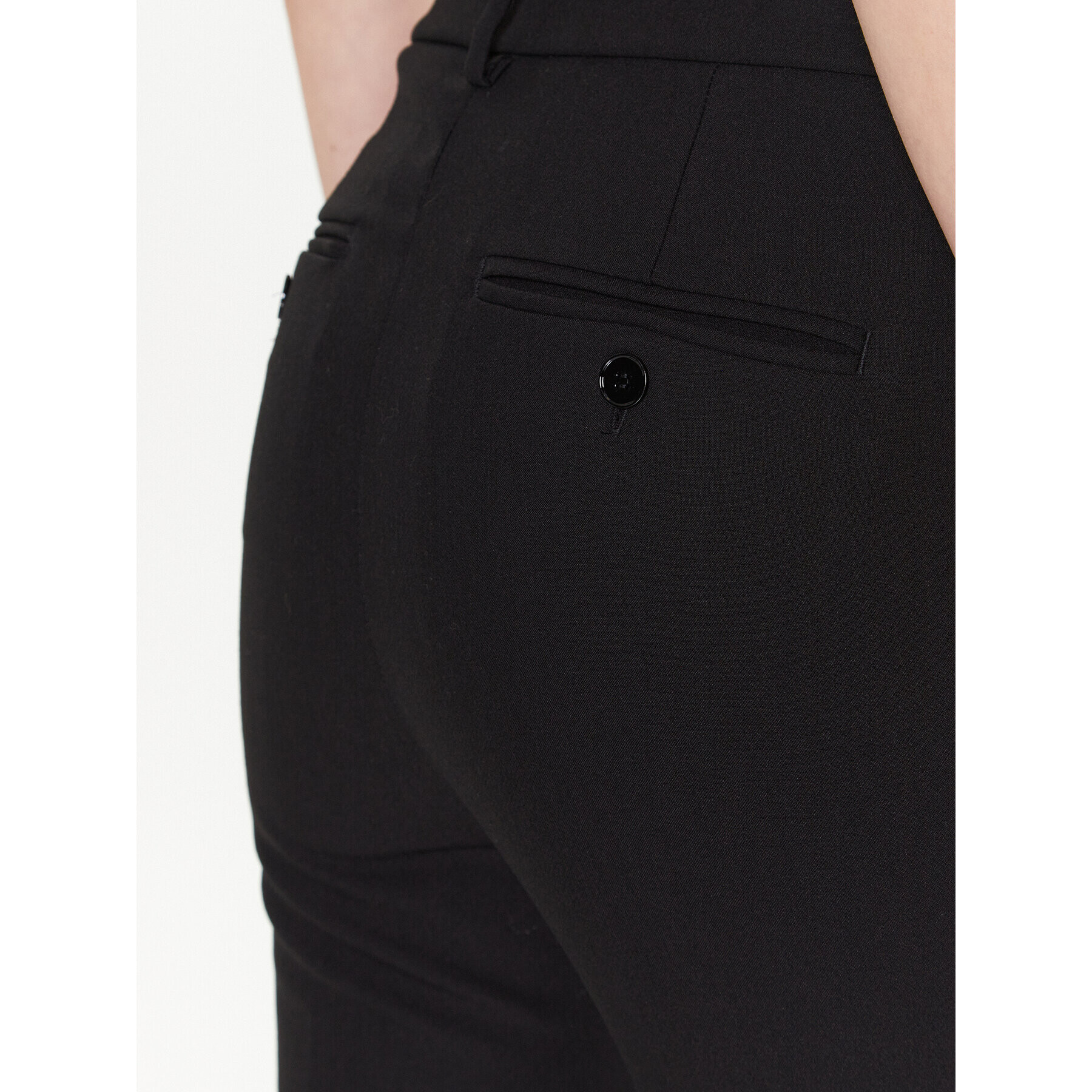 Weekend Max Mara Pantaloni din material Rana 2351310137 Negru Slim Fit - Pled.ro