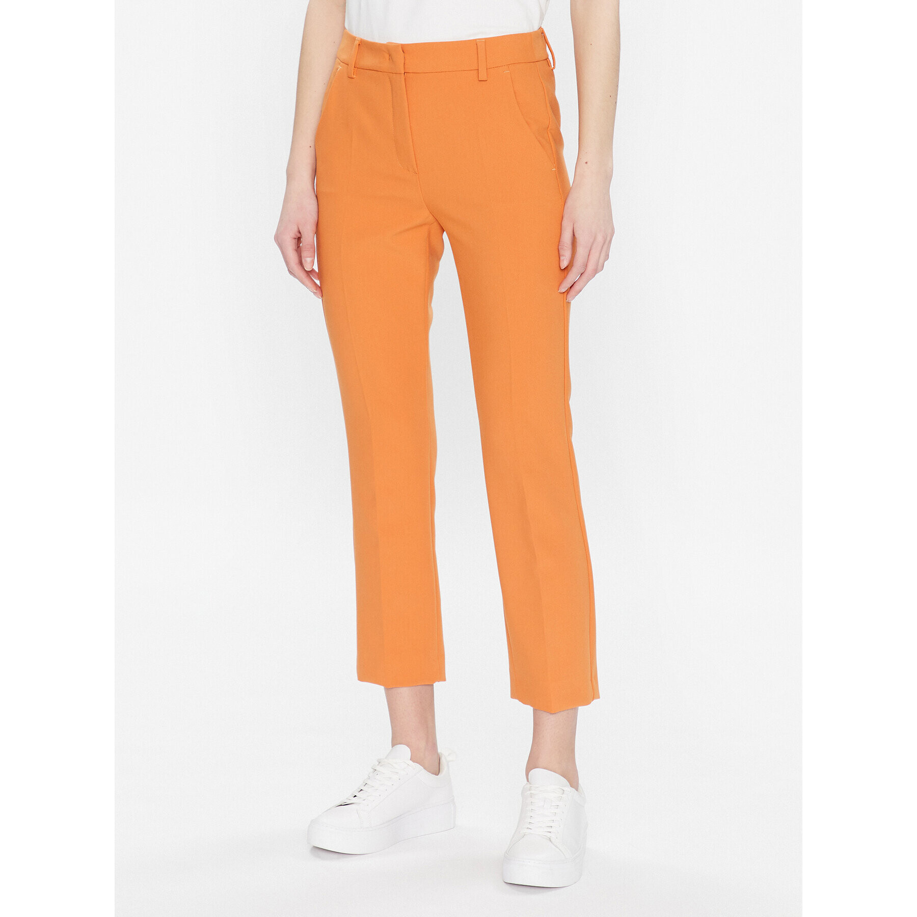 Weekend Max Mara Pantaloni din material Rana 2351310137 Portocaliu Slim Fit - Pled.ro