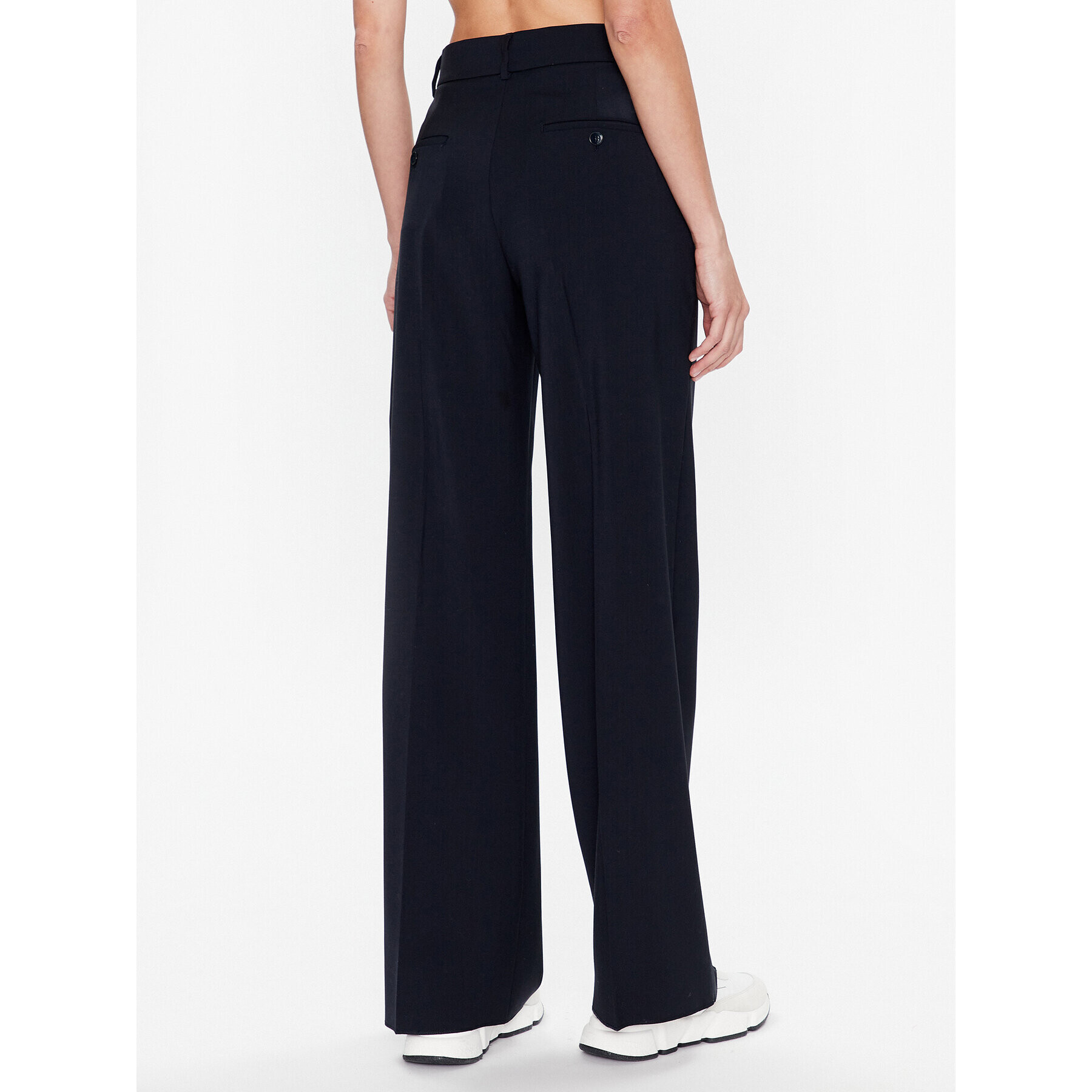 Weekend Max Mara Pantaloni din material Visivo 2351310937 Bleumarin Regular Fit - Pled.ro