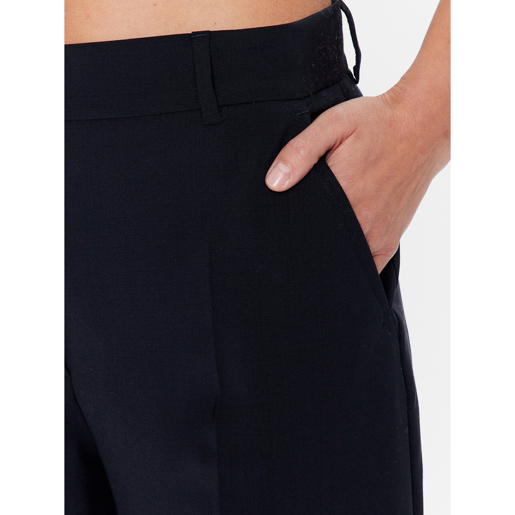 Weekend Max Mara Pantaloni din material Visivo 2351310937 Bleumarin Regular Fit - Pled.ro