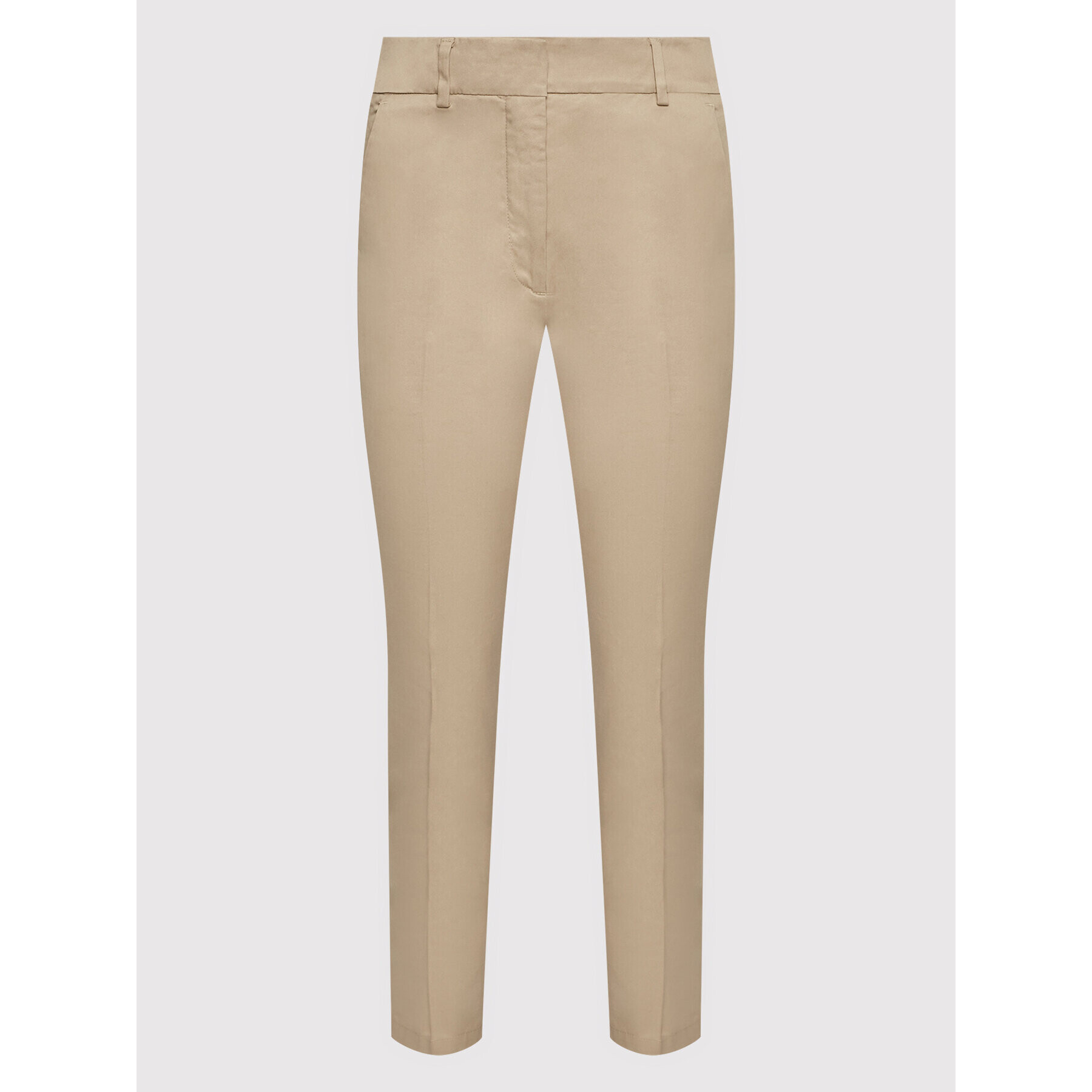 Weekend Max Mara Pantaloni din material Zanna 51360329 Bej Slim Fit - Pled.ro