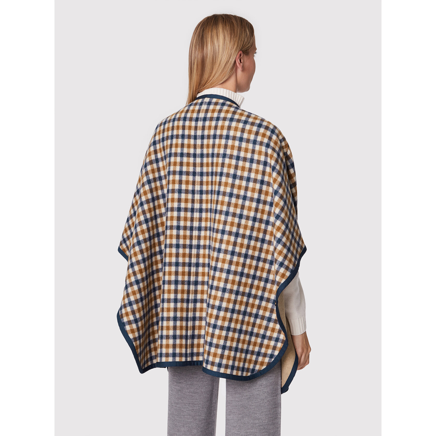 Weekend Max Mara Poncho Fieno 50860429 Colorat Relaxed Fit - Pled.ro