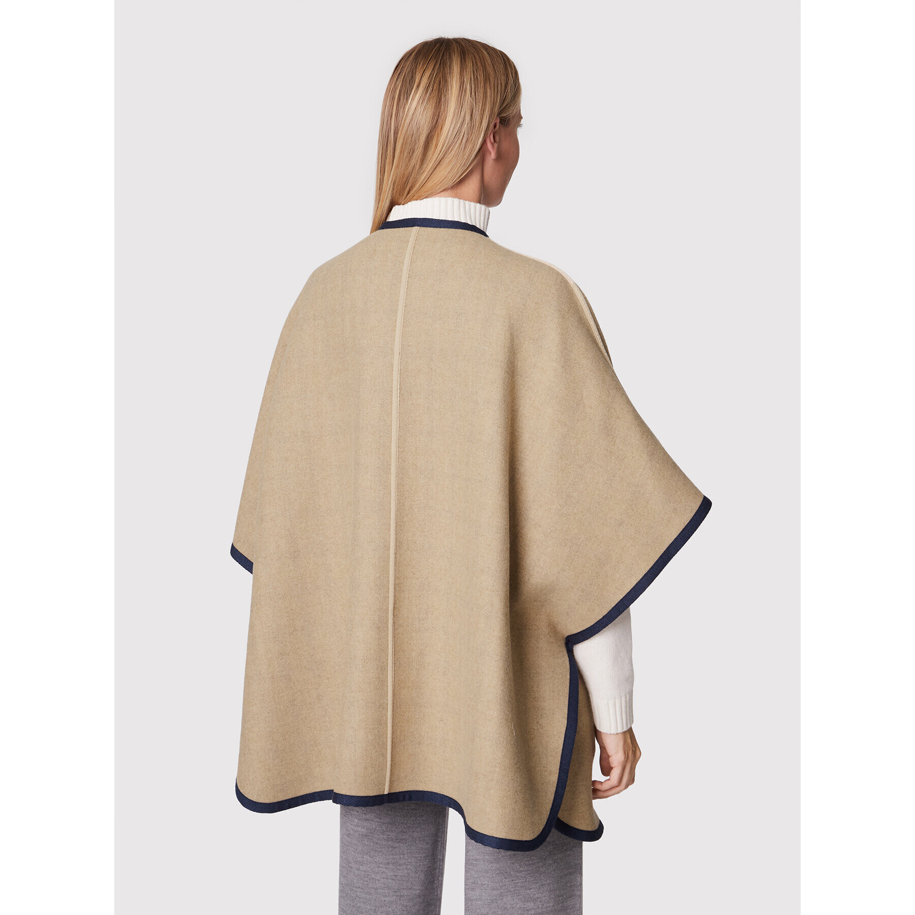 Weekend Max Mara Poncho Fieno 50860429 Colorat Relaxed Fit - Pled.ro