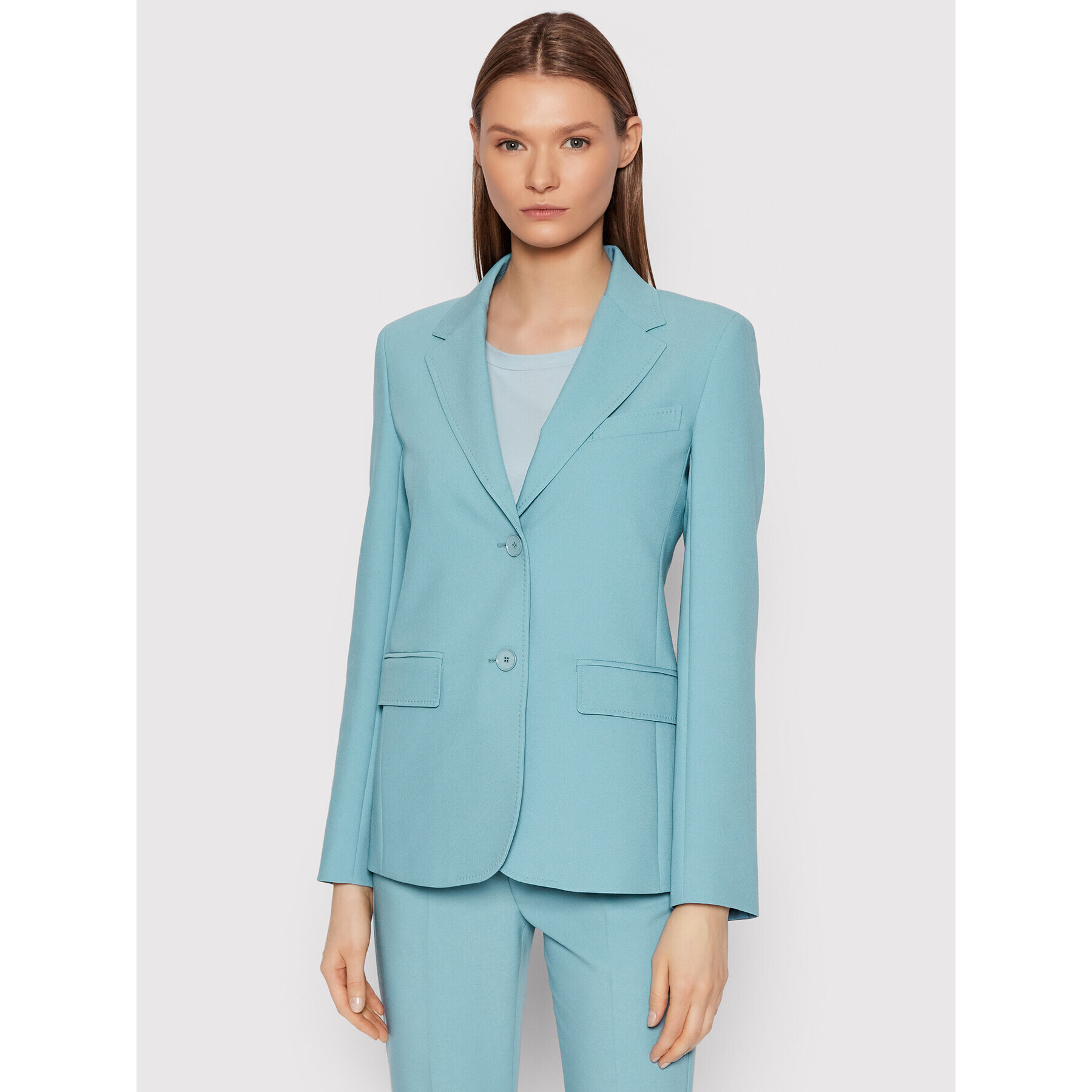 Weekend Max Mara Blazer Marco 50410127 Albastru Regular Fit - Pled.ro