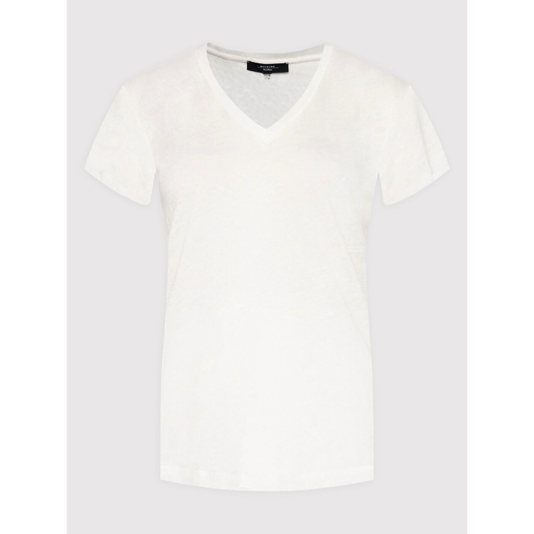 Weekend Max Mara Tricou Eliseo 59410221 Alb Regular Fit - Pled.ro