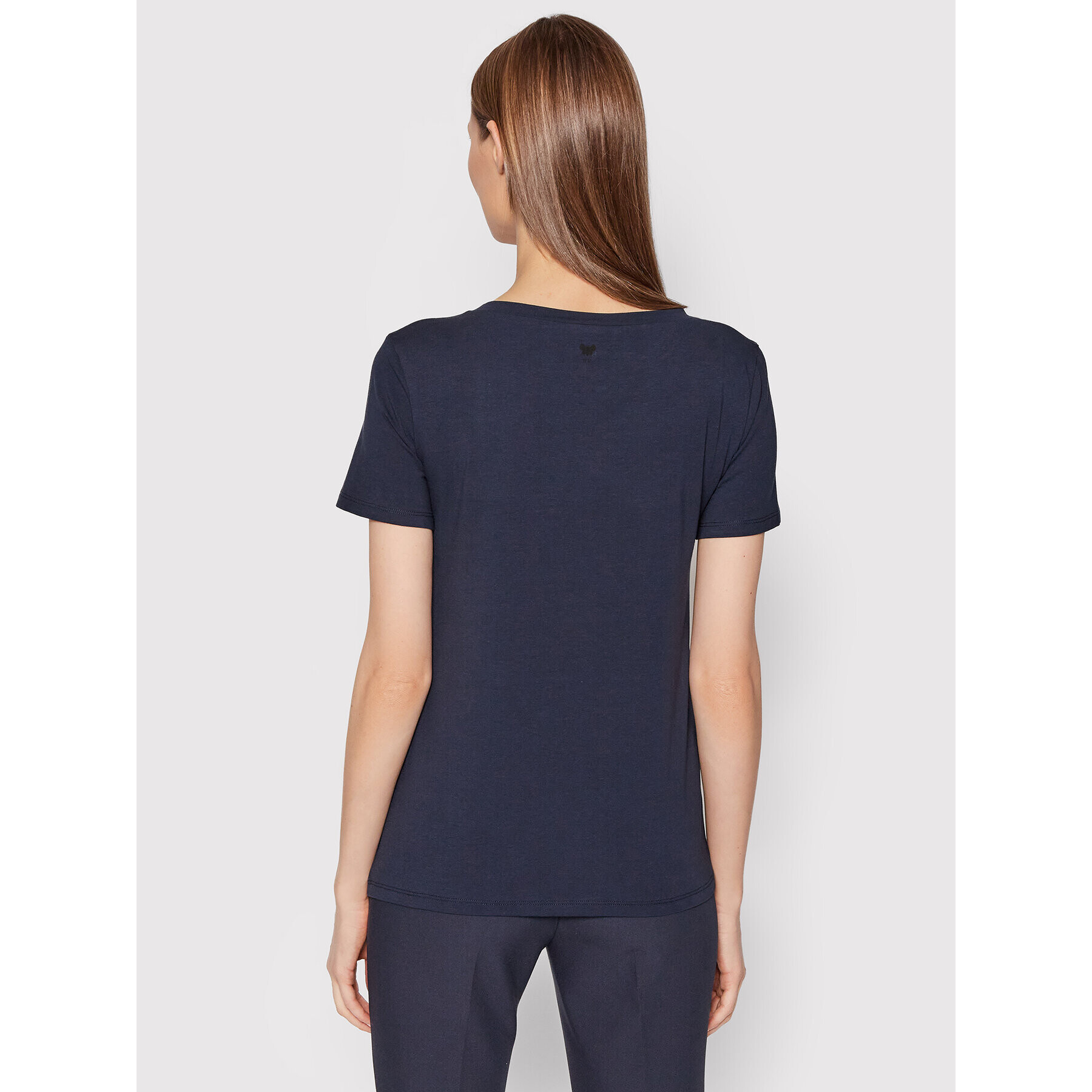 Weekend Max Mara Tricou Multib 59710227 Bleumarin Regular Fit - Pled.ro