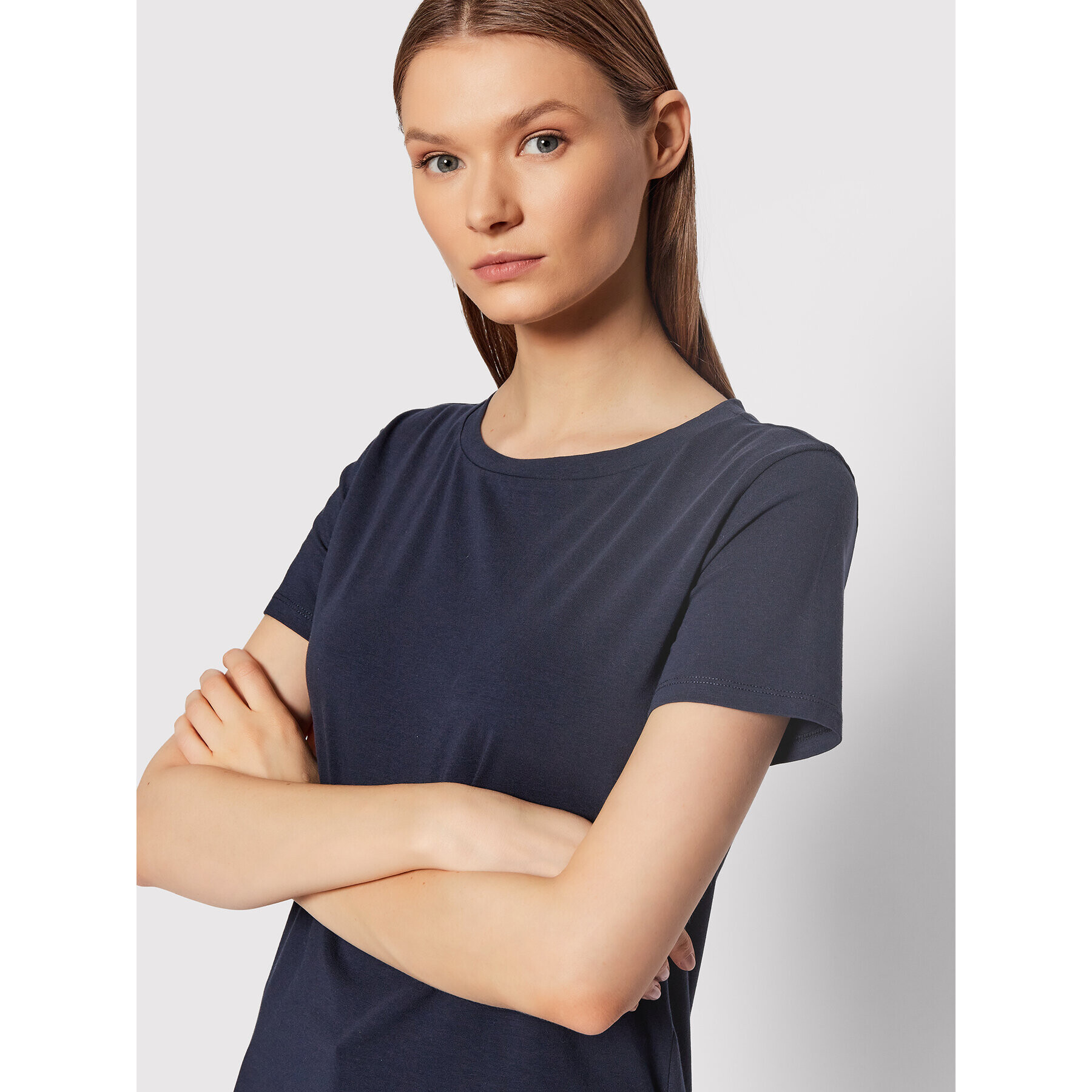 Weekend Max Mara Tricou Multib 59710227 Bleumarin Regular Fit - Pled.ro