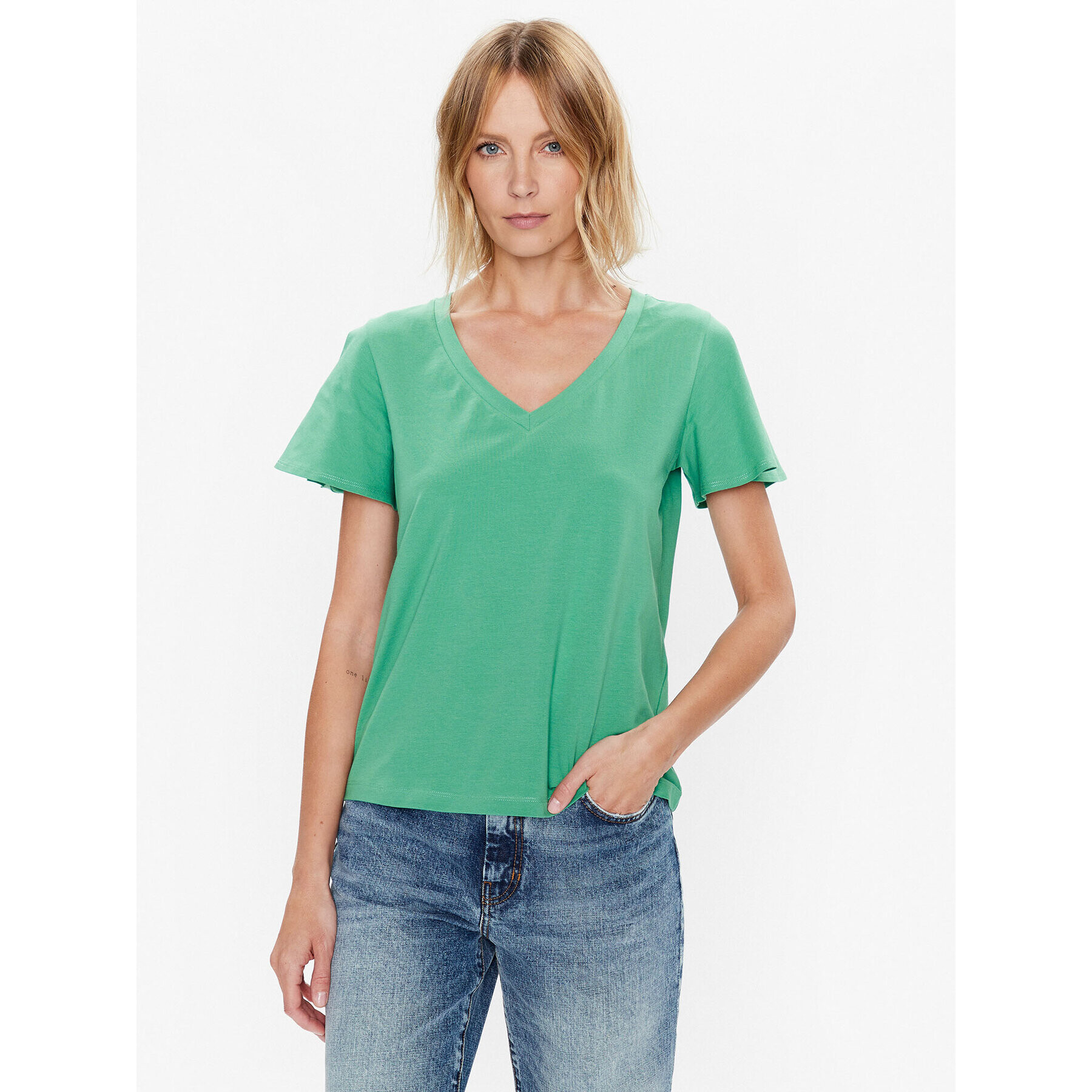 Weekend Max Mara Tricou Multie 2359410731 Verde Regular Fit - Pled.ro