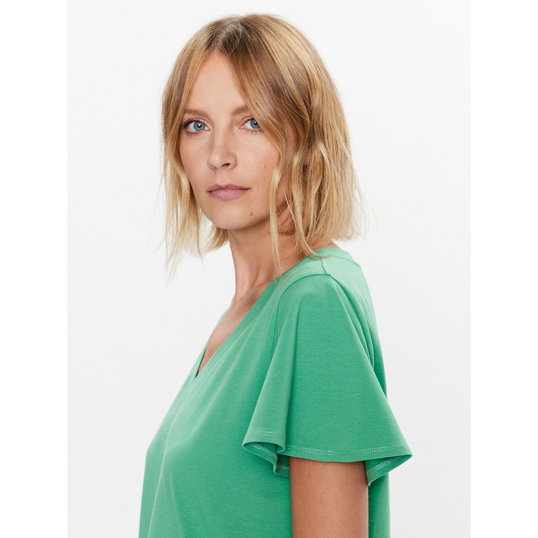 Weekend Max Mara Tricou Multie 2359410731 Verde Regular Fit - Pled.ro