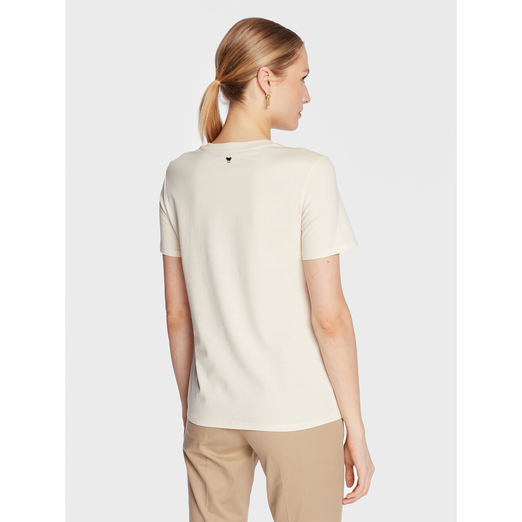 Weekend Max Mara Tricou Murano 23597106 Bej Regular Fit - Pled.ro