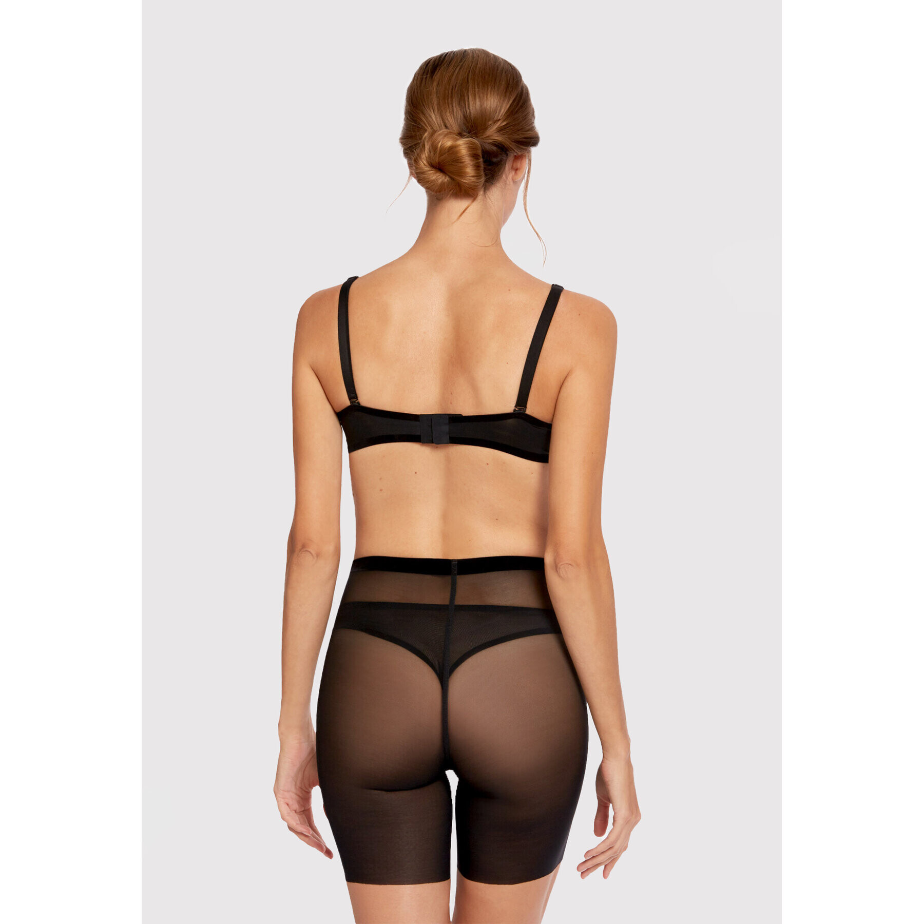 Wolford Lenjerie de corp modelatoare partea de jos Tulle 69552 Negru - Pled.ro