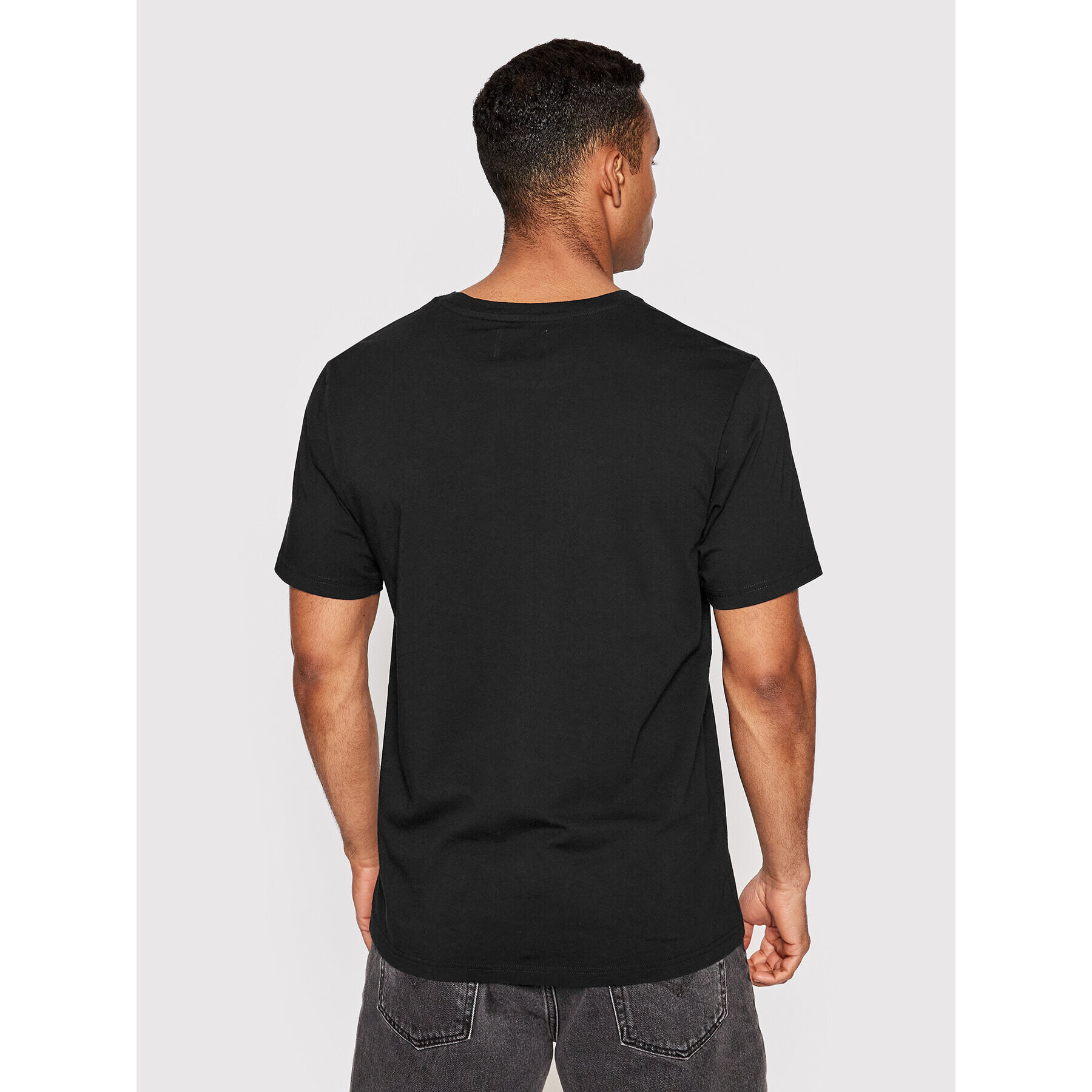 Wood Wood Tricou Ace 10005700-2222 Negru Regular Fit - Pled.ro